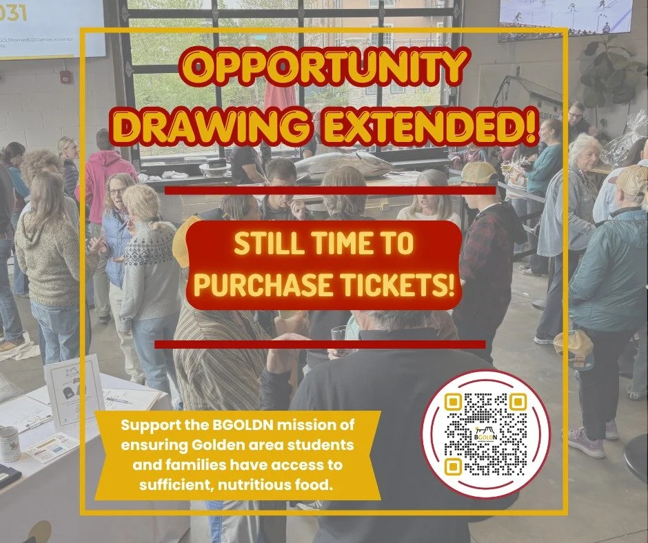 We&rsquo;re extending the BGOLDN Spring Fundraiser drawing! 🎉
There&rsquo;s still time to enter for your chance to win amazing prizes while supporting BGOLDN and helping nourish our neighbors.

Enter to win:
🎿 Icelantic Skis
🍽️ Taste of Golden
🧢 