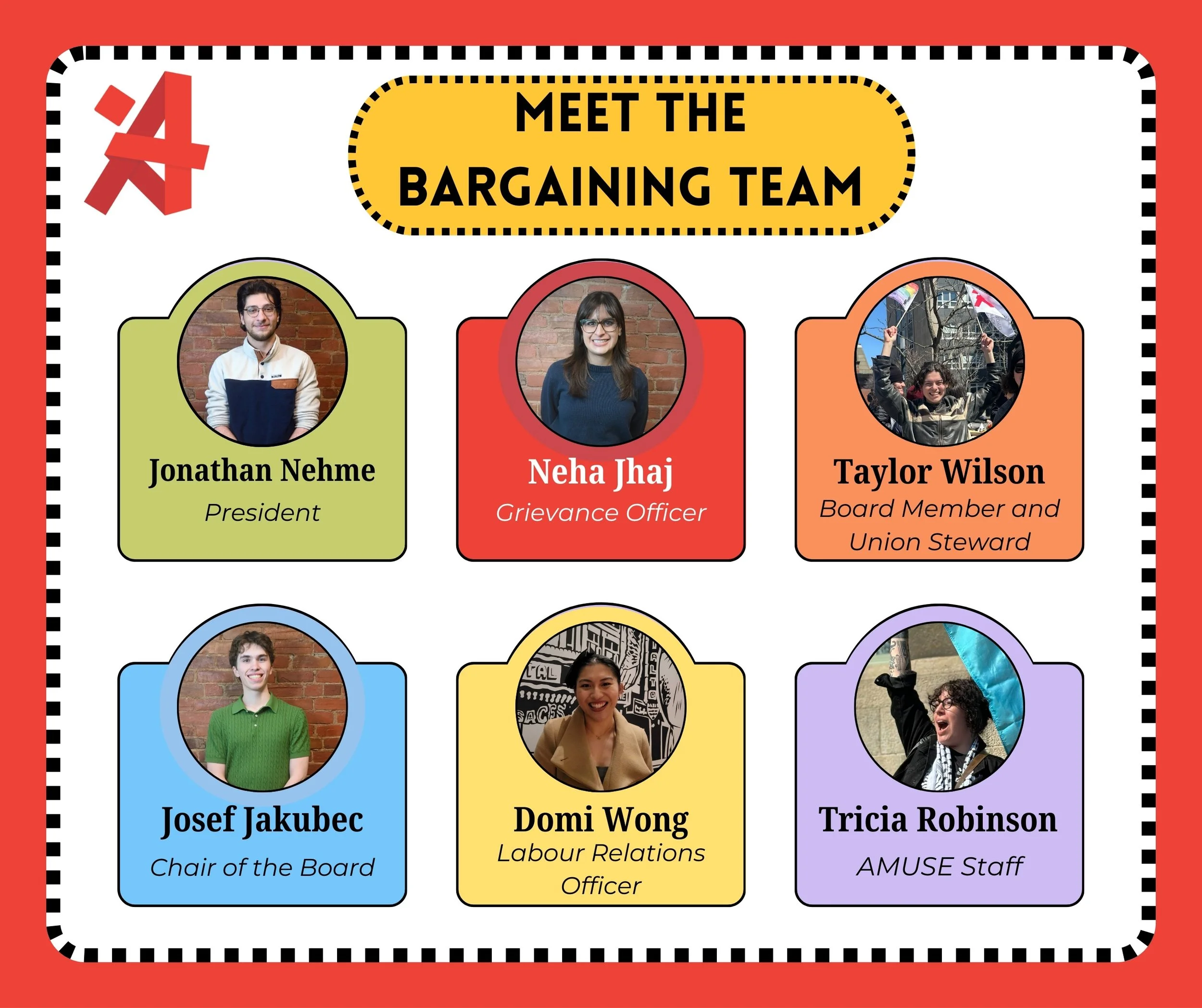 AMUSE bargaining team, McGill Negotiations, The Association of McGill University Support Employers, McGill University, AMUSE/SEOUM, Casuals Union McGill, negotiations McGill