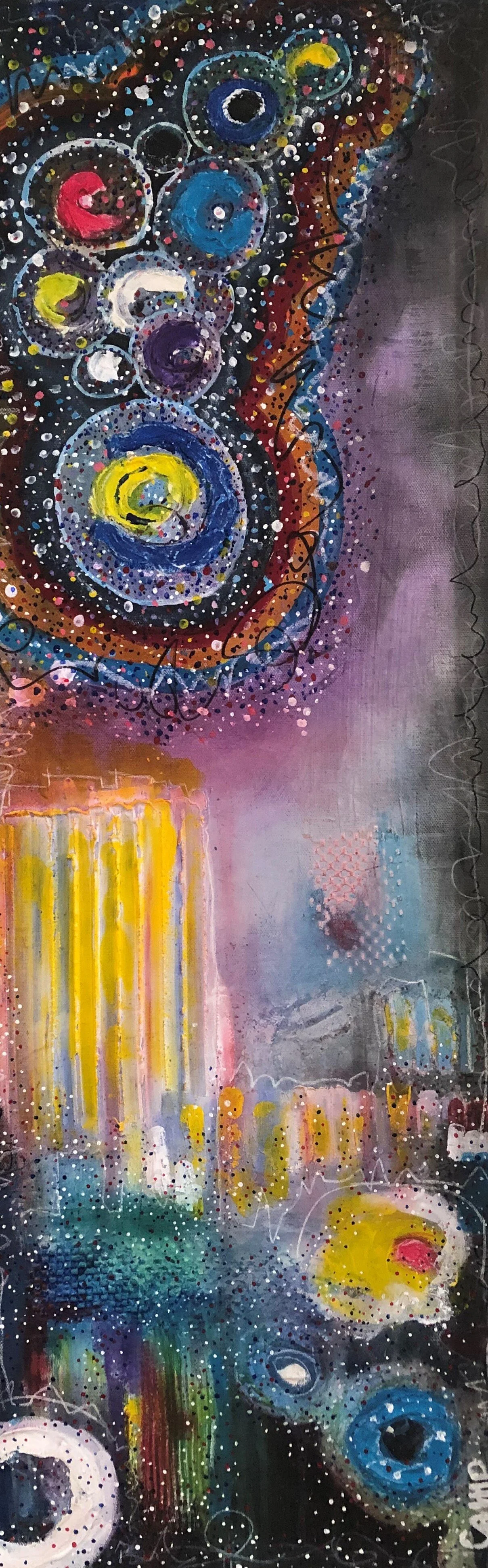 "Circus Organ" / 12x36 / $350.00
Acrylic on Canvas