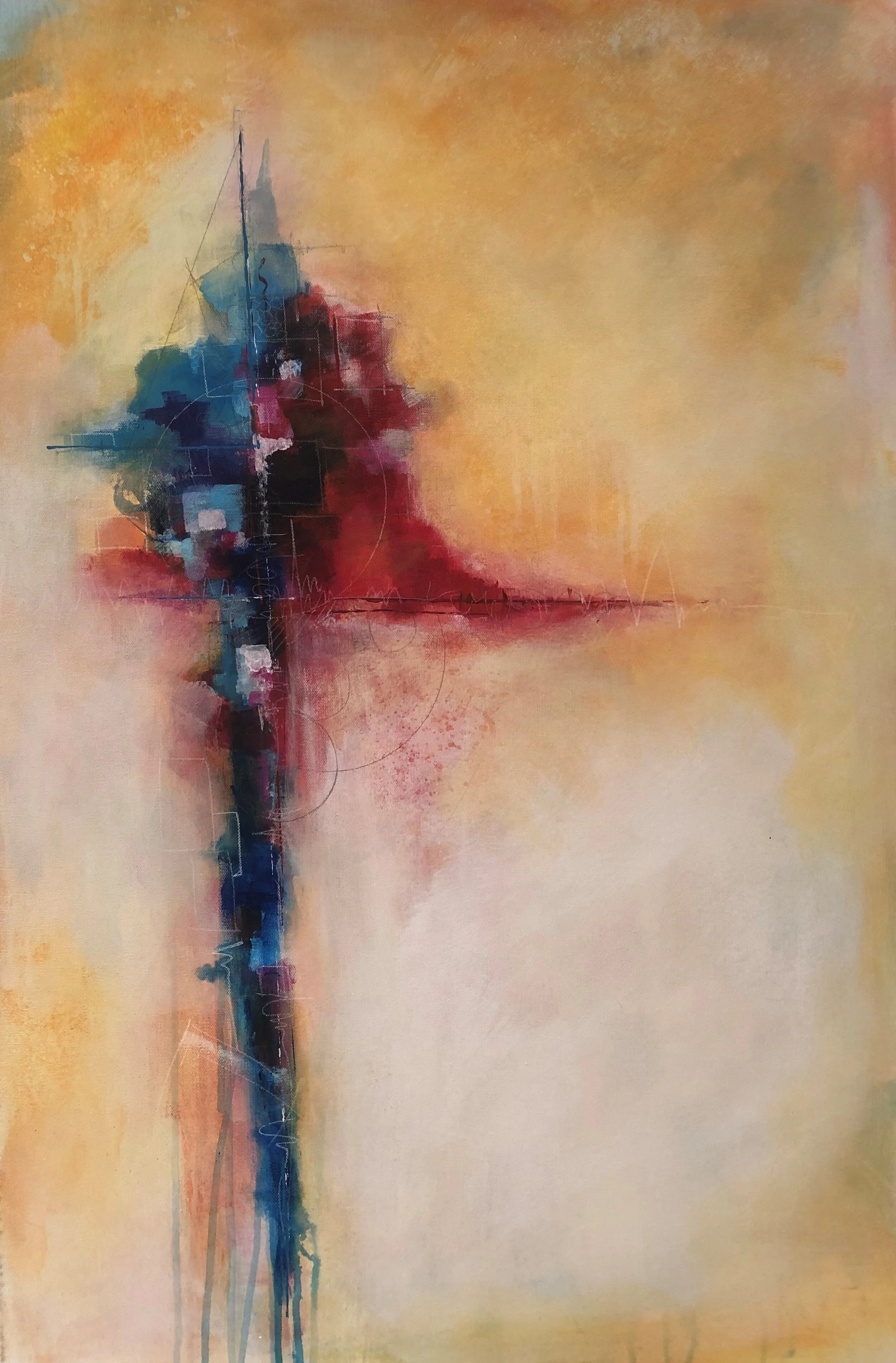 "Desert Reflection" / 24x36 / $350.00
Acrylic on Canvas