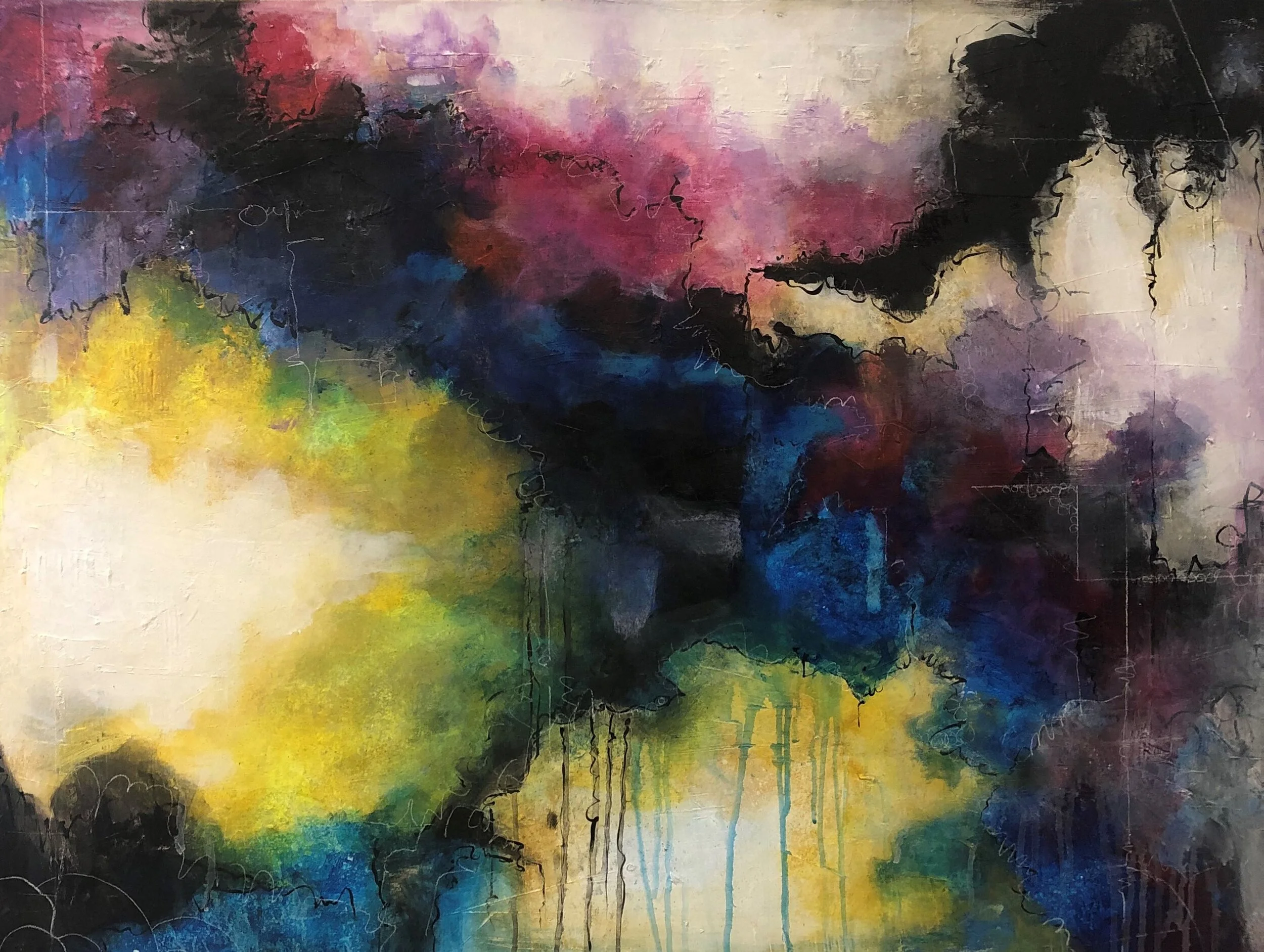 "Sun Peeking Through" / 30x36 /$250.00
Acrylic on Canvas
