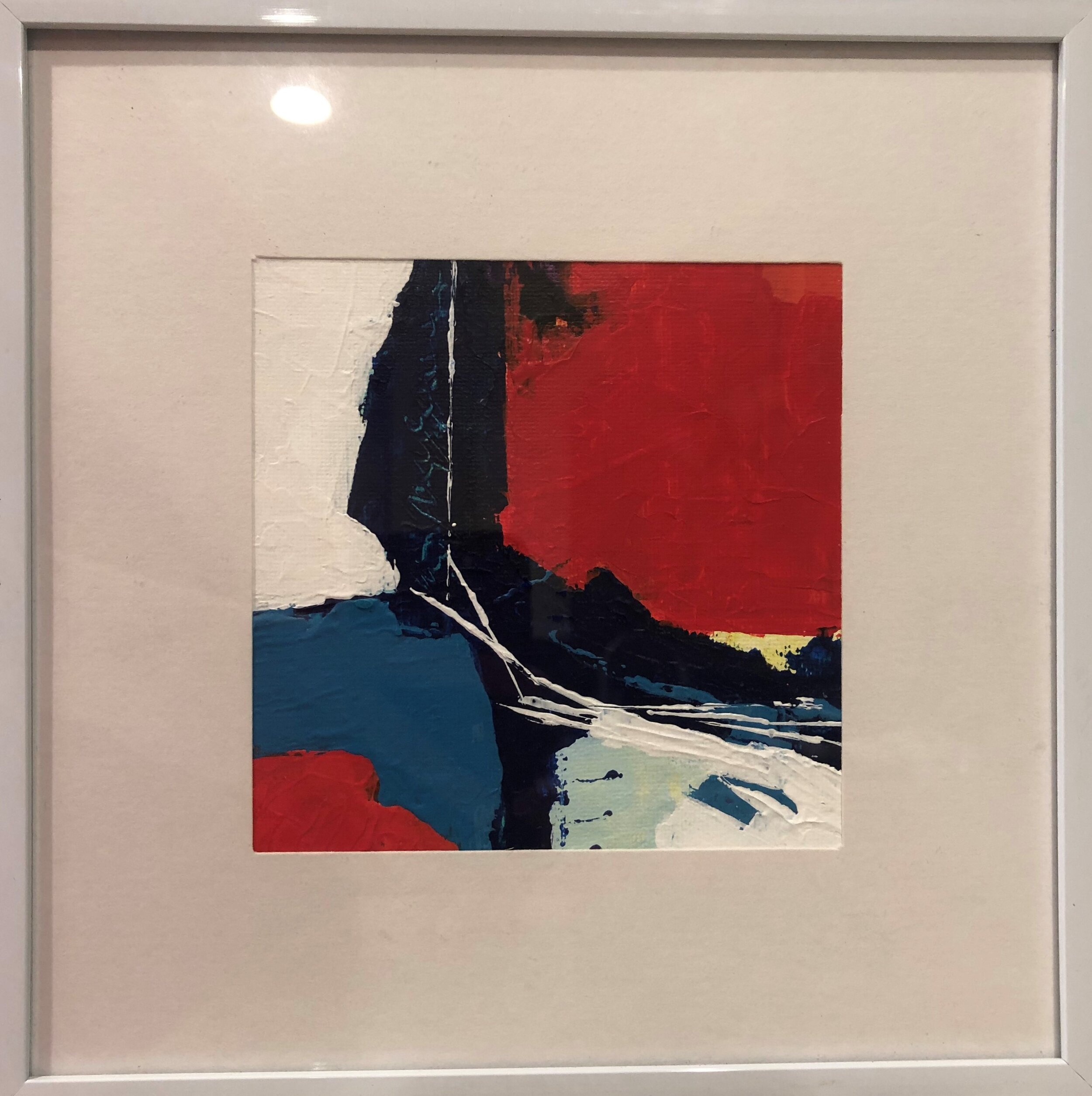 " Fork In The Road" / 8-1/2 x 8-1/2 / $85 Framed / 6x6 / $75 Unframed
Acrylic on Canvas Board