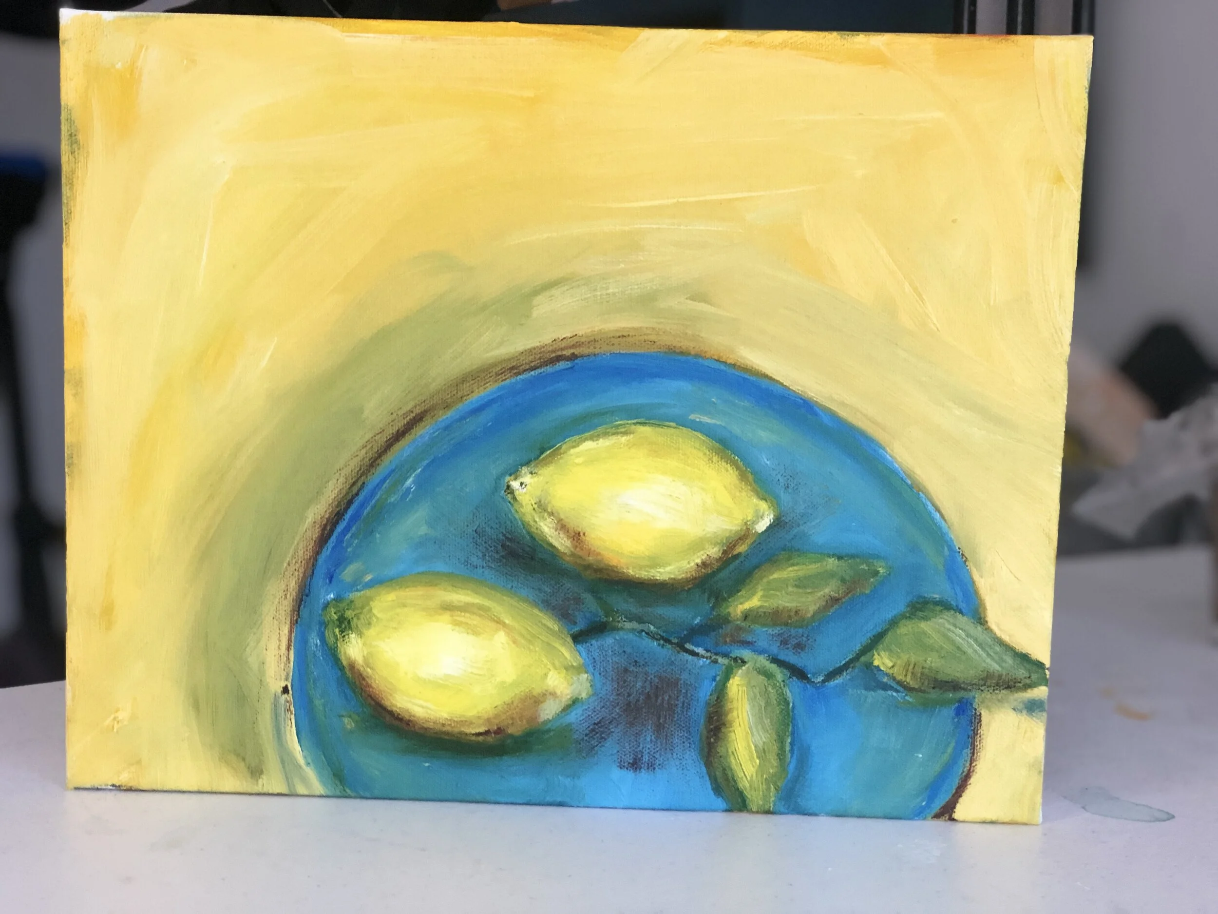 When life gives you lemons, make terrible paintings with them!