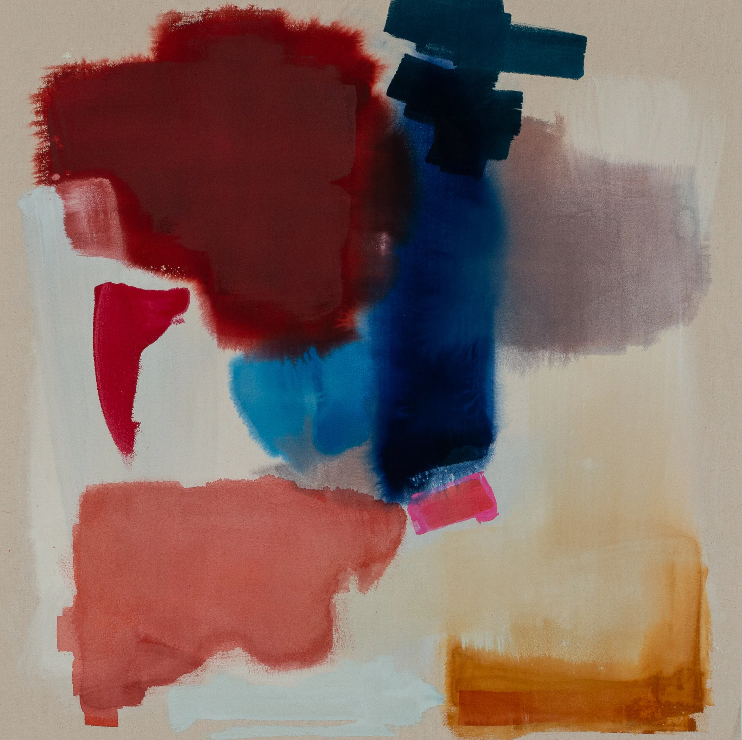 One of the red paintings completed August 2020