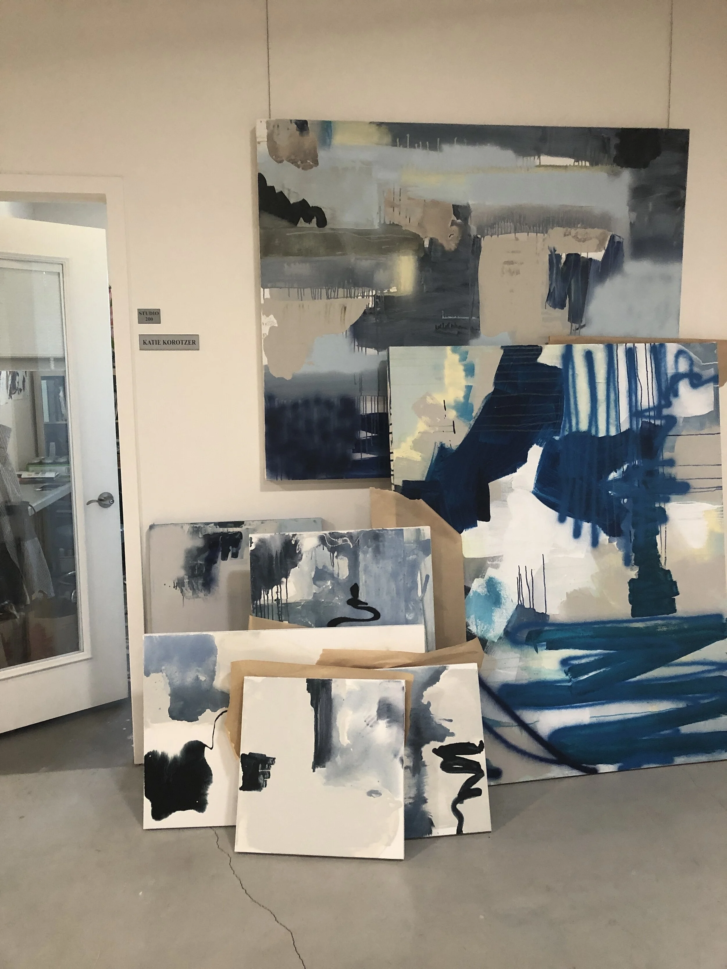 Blue as inspiration this summer led to a great body of work