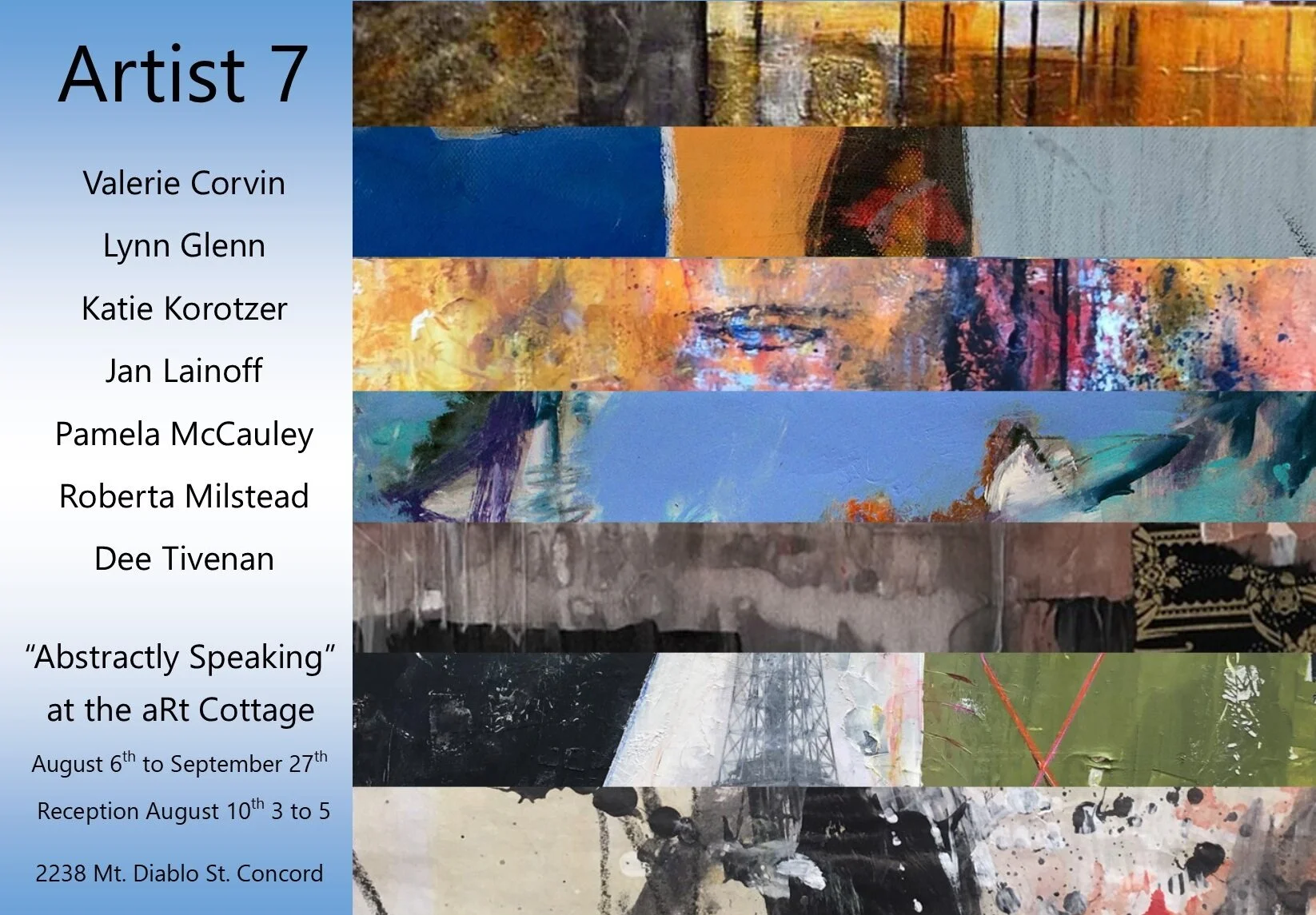 Promotional post card for the summer show