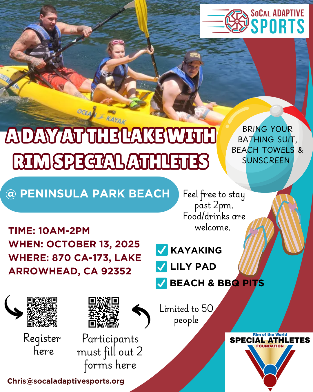 A day at the lake with Rim Special Athletes