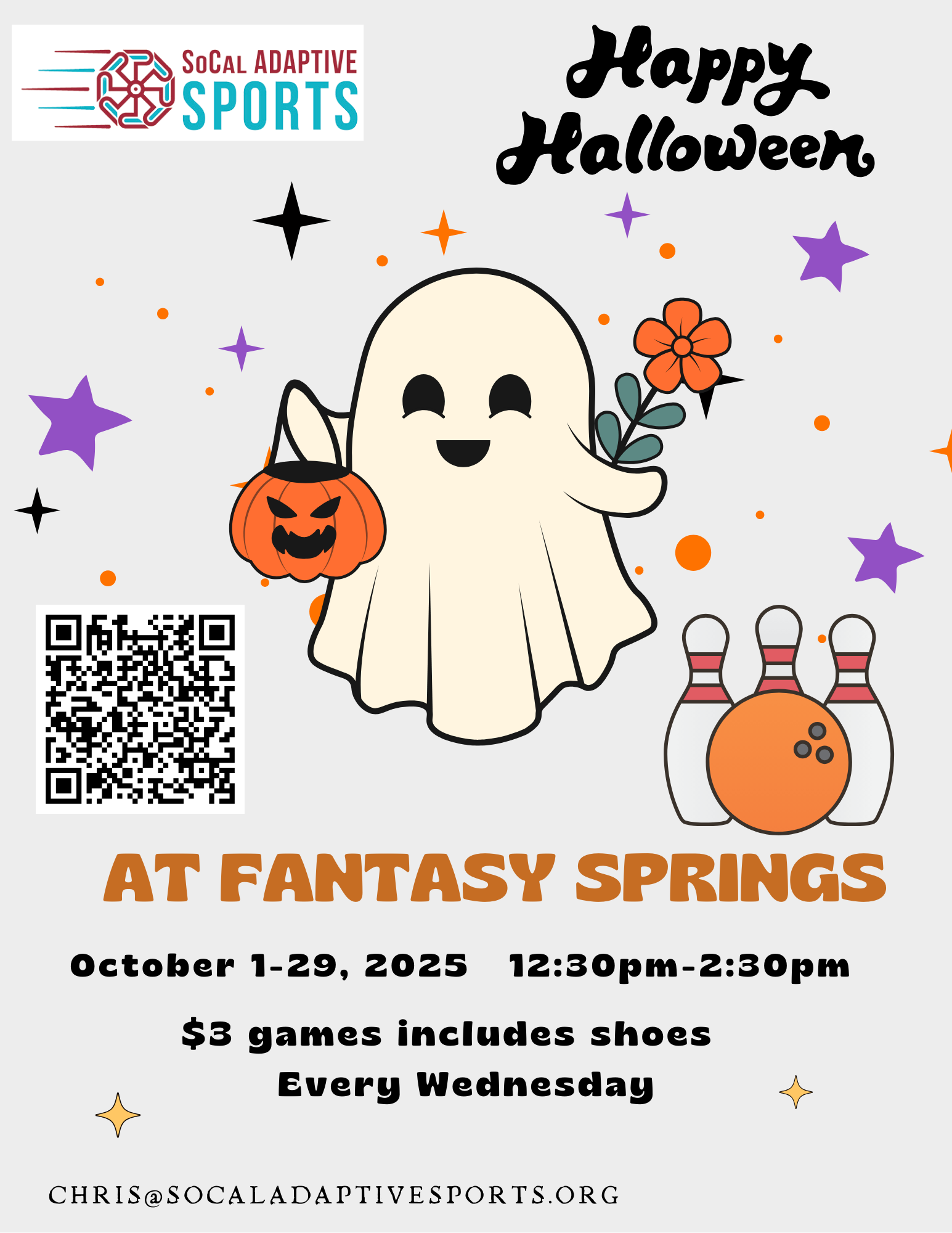 Bowling at Fantasy Every Wednesday October