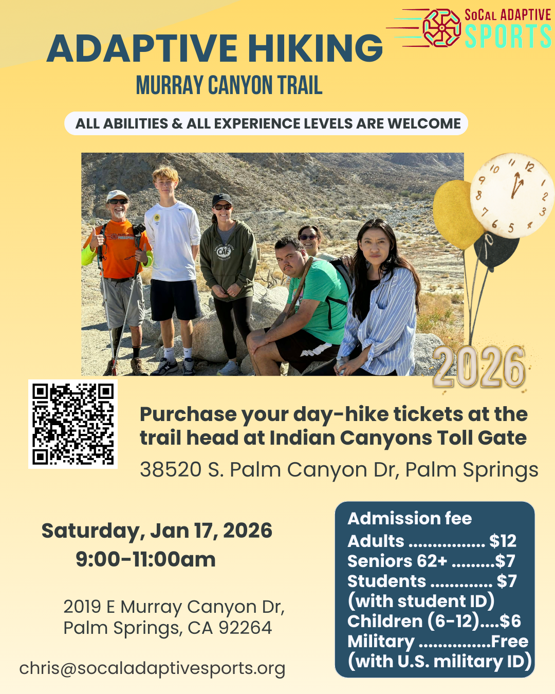 January adaptive Hiking