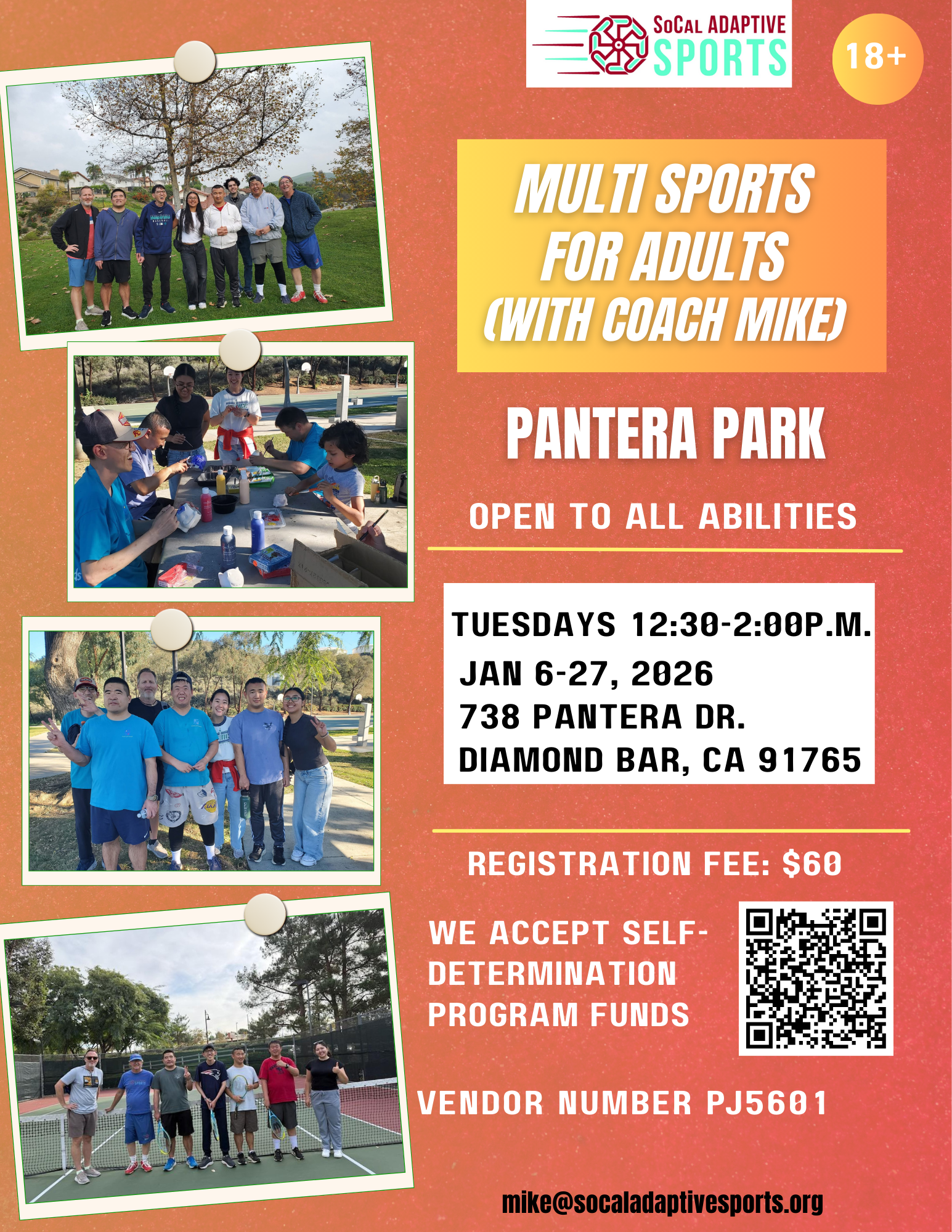 Multi Sports For Adults January