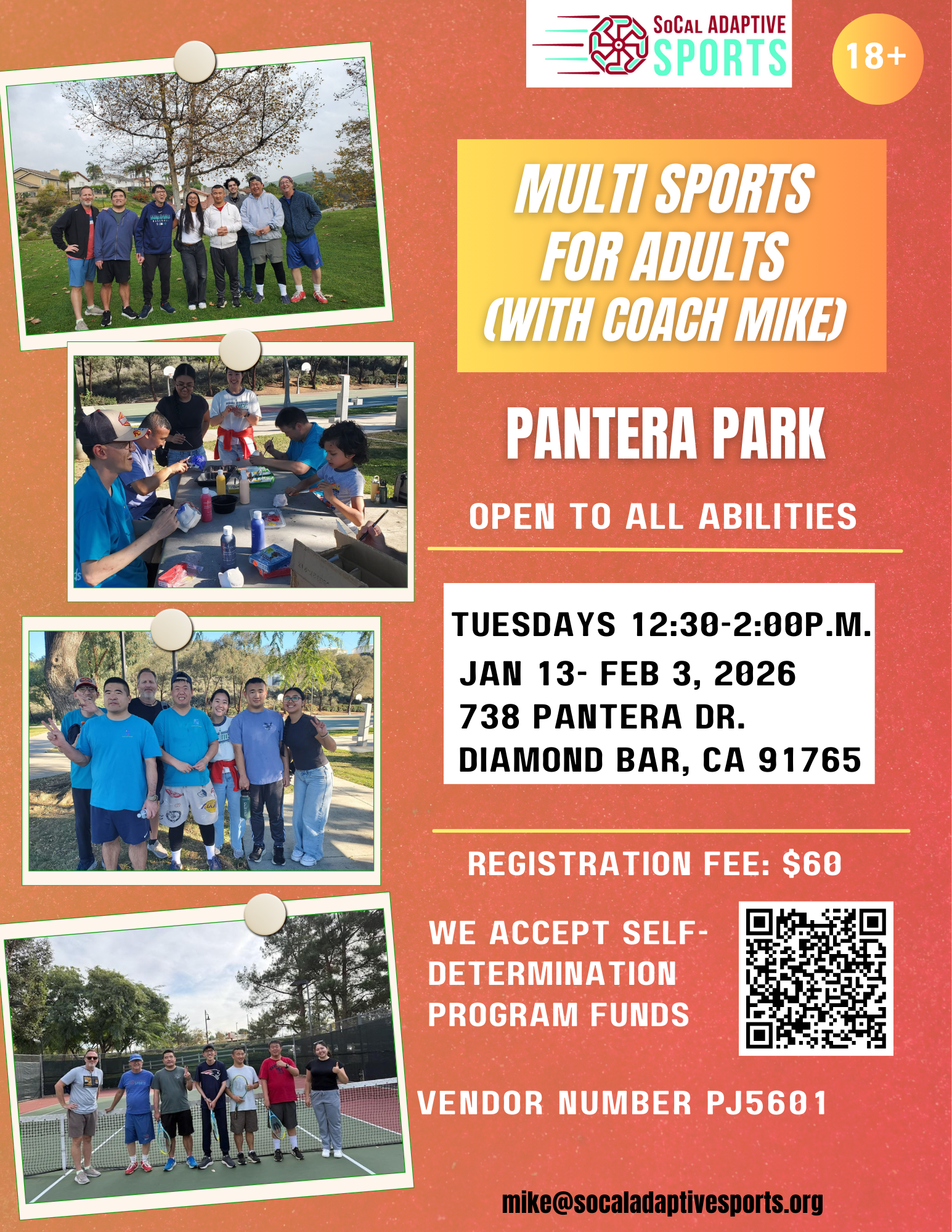Multi Sports For Adults January