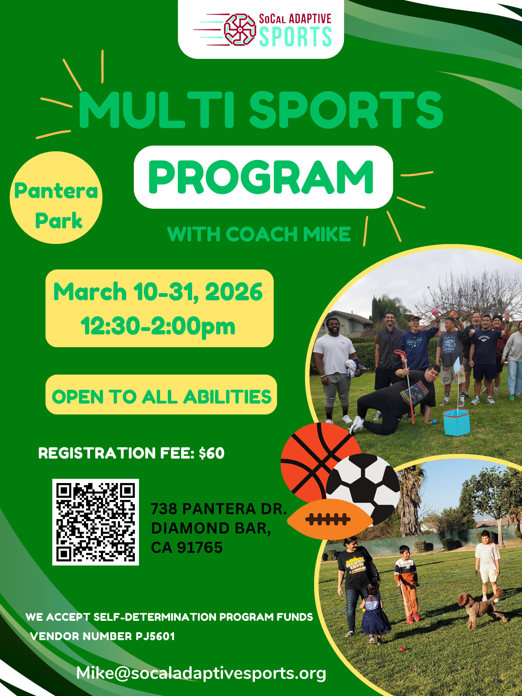 March Multi Sports For Adults Diamond Bar