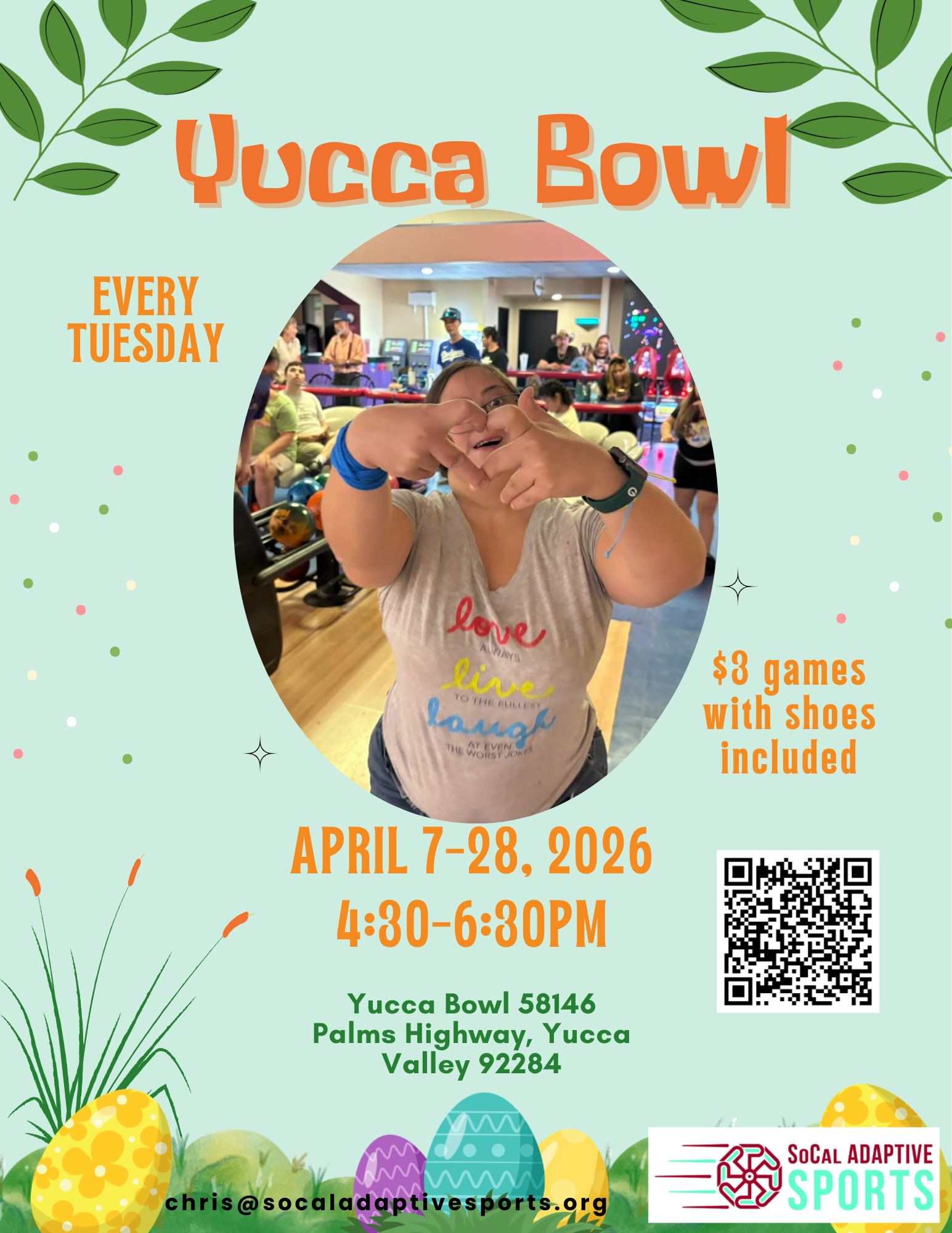 Bowling at yucca April