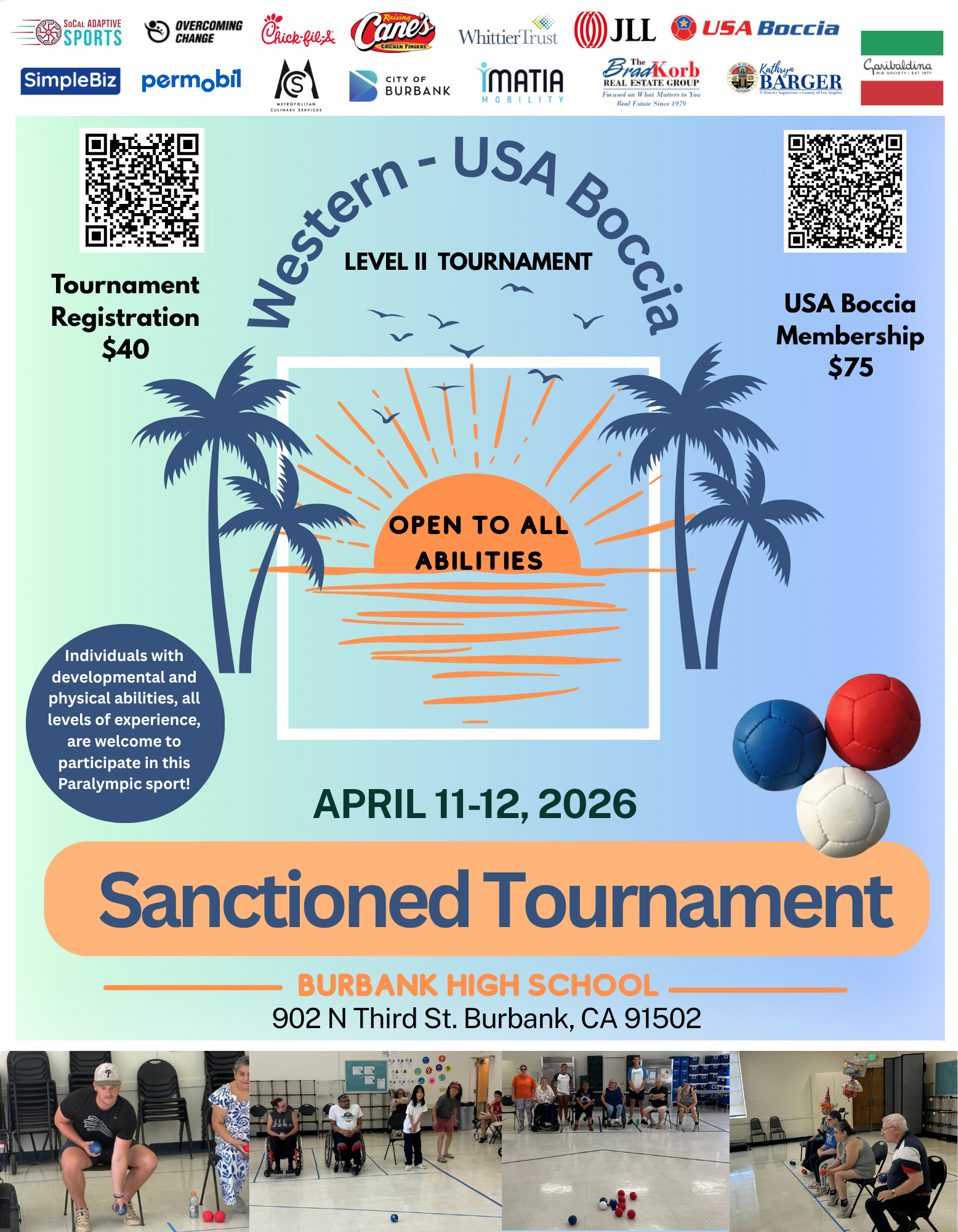 Western Regional Boccia Tournament 2026