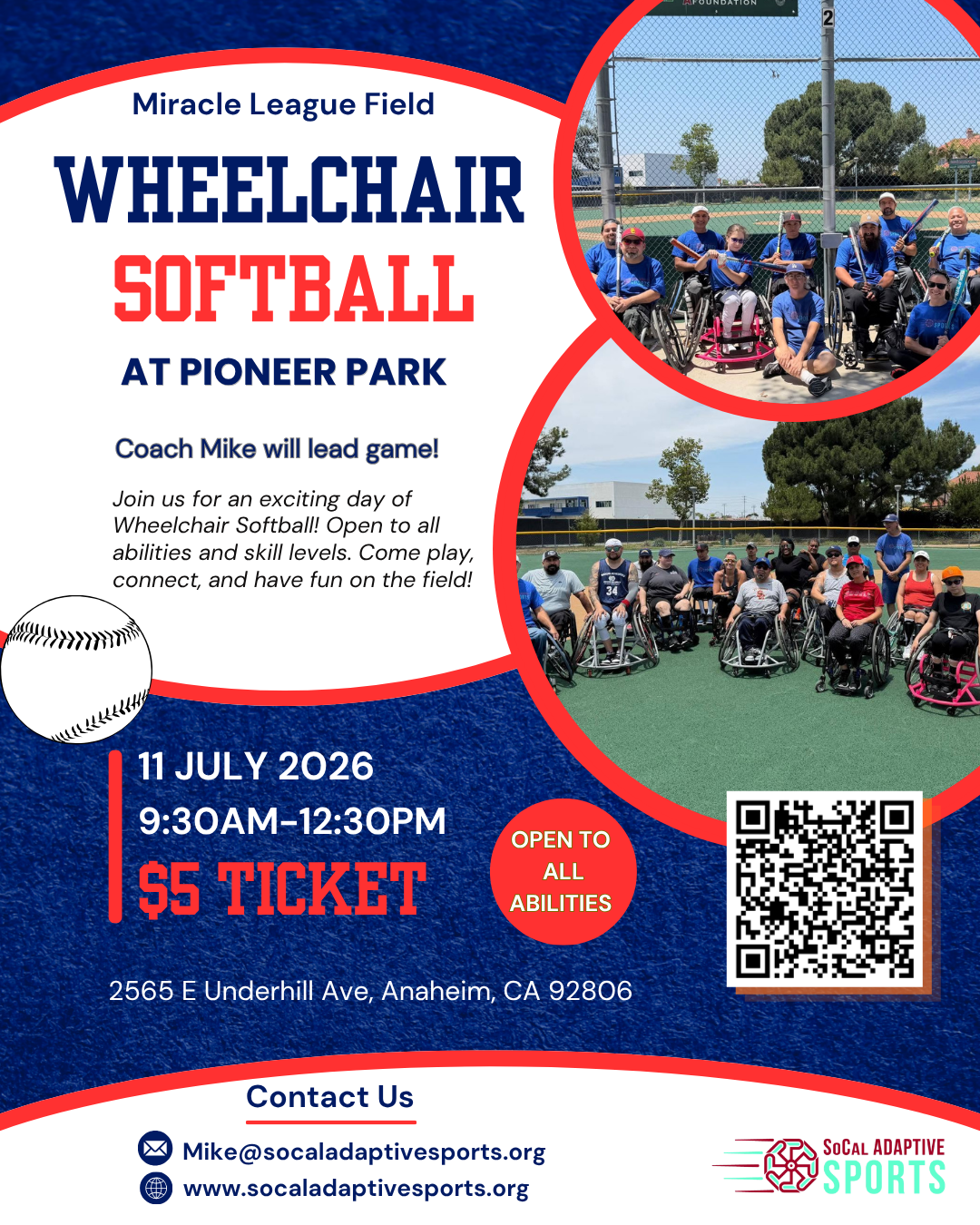 July Wheelchair Softball Anaheim 