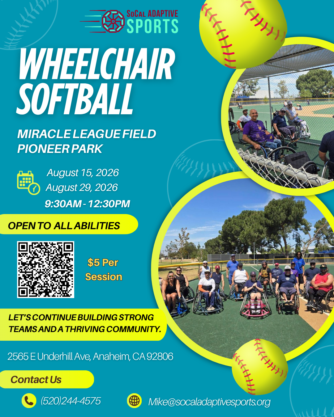 August Wheelchair Softball 