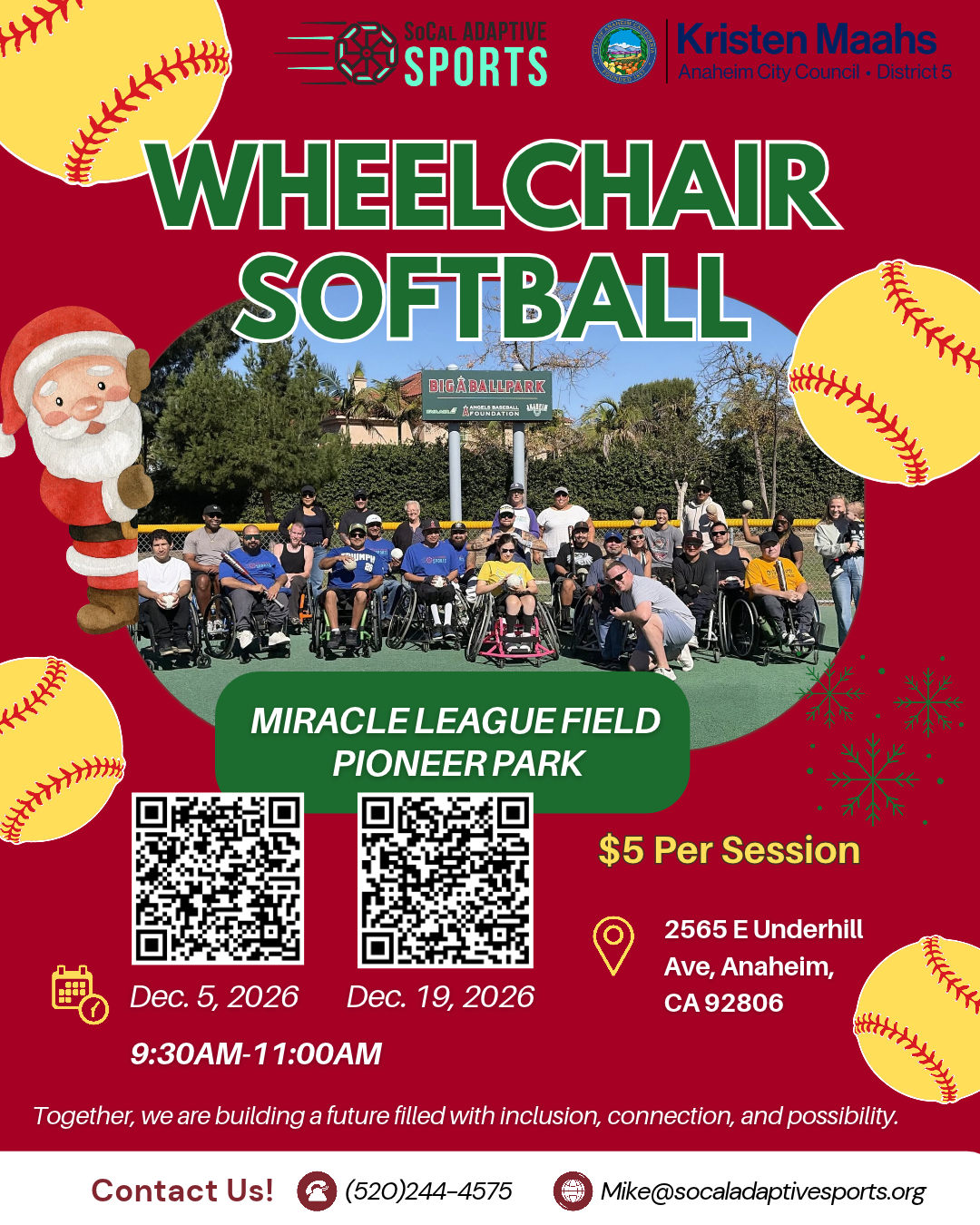 December Wheelchair Softball 