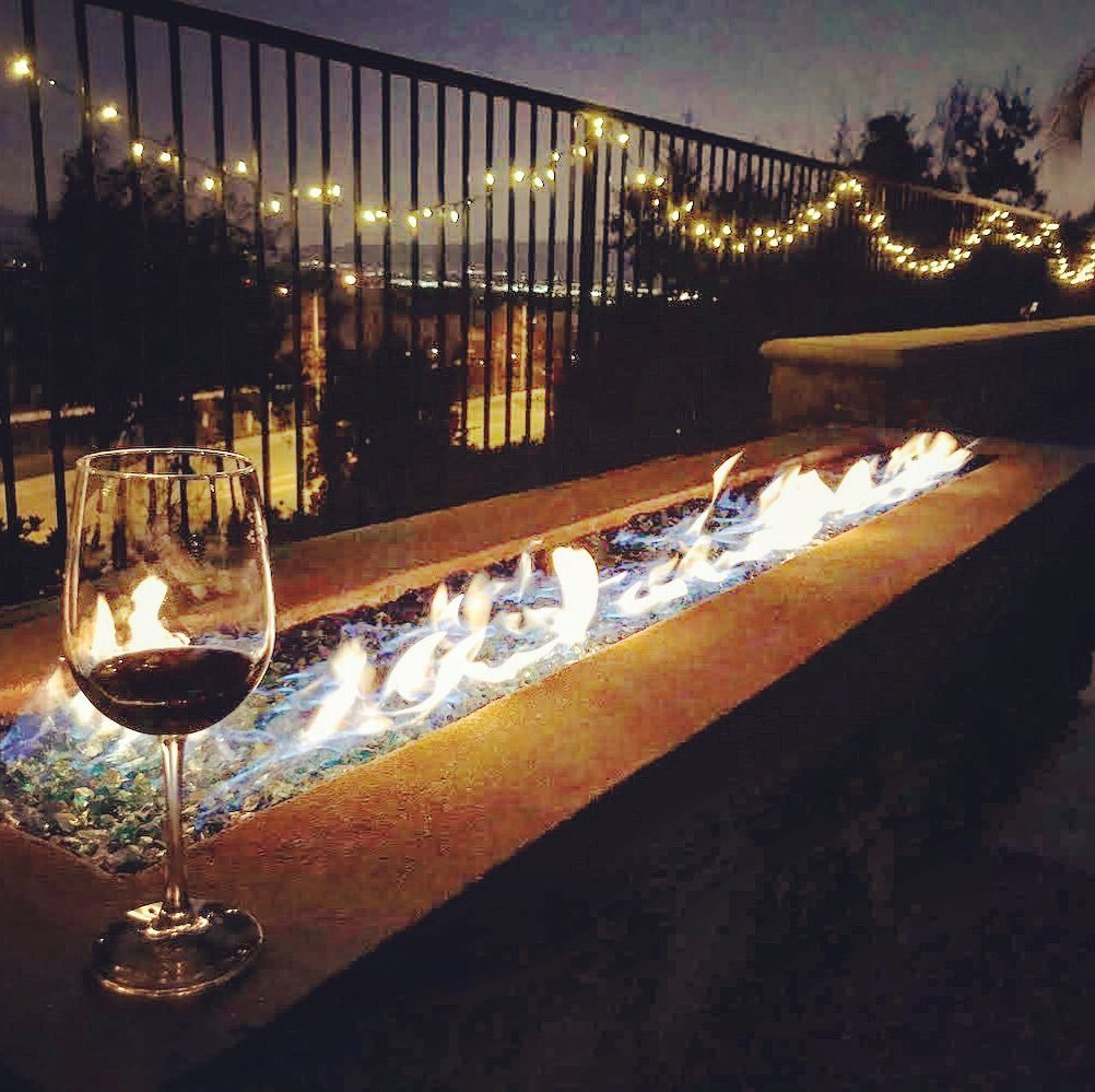 Looking forward to the weekend! A nice time around the fire with a beautiful view. || Thank You to our past client who sent us this picture of how they are enjoying their backyard oasis. How can we make your vision come true? 
&bull;
&bull;
&bull;
#v