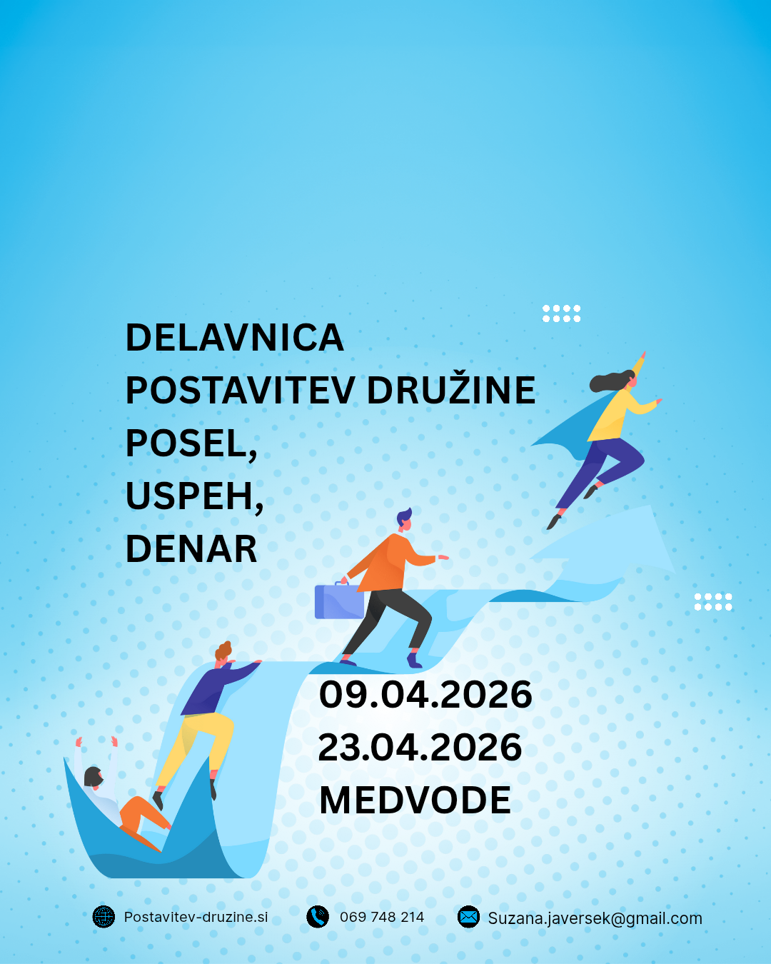Delavnica 09.04.2026 in 23.04.2026 POSEL, USPEH, DENAR 