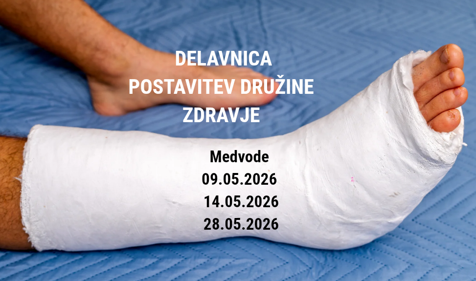 DELAVNICA POSTAVITEV DRUŽINE - ZDRAVJE - 09.05.2026, 14.05.2026, 28.05.2026