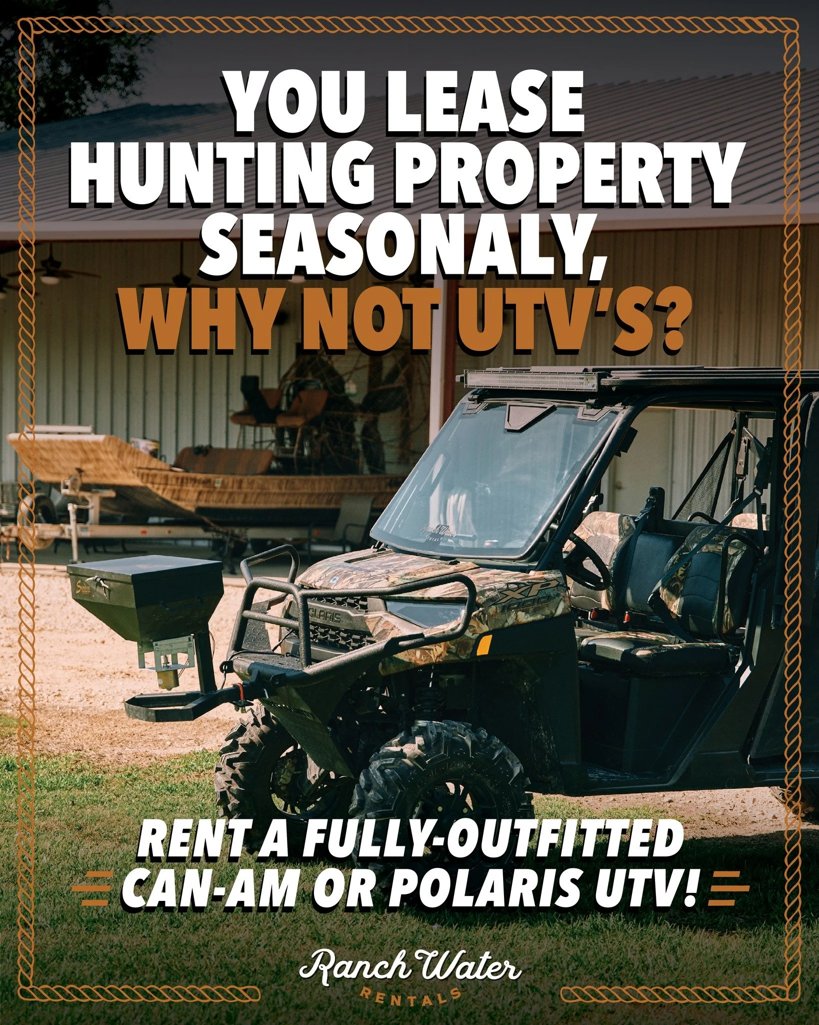 For true outdoorsmen, owning a UTV is a badge of honor. But that badge loses its luster when hunting season is over and it sits in storage depreciating and gathering dust. So this year, get the most out of your season by leasing one of our top-of-the