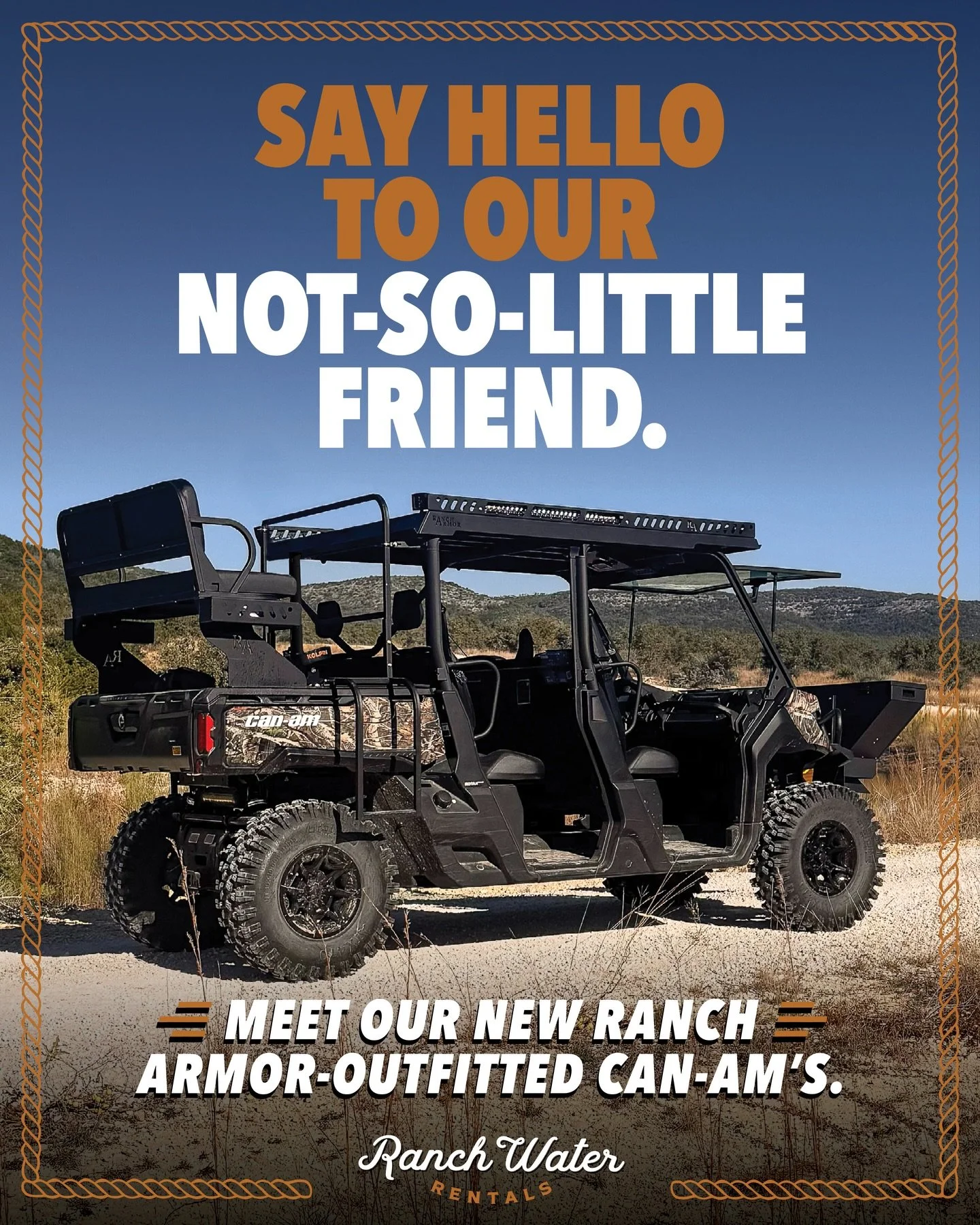 Christmas came early, y&rsquo;all. Meet the newest addition to our Ranch Fleet&mdash;the 2026 Can-Am Defender. Outfitted top-to-bottom with premium @rancharmor accessories, these buggies run every bit as good as they look. Short- or long-term leasing