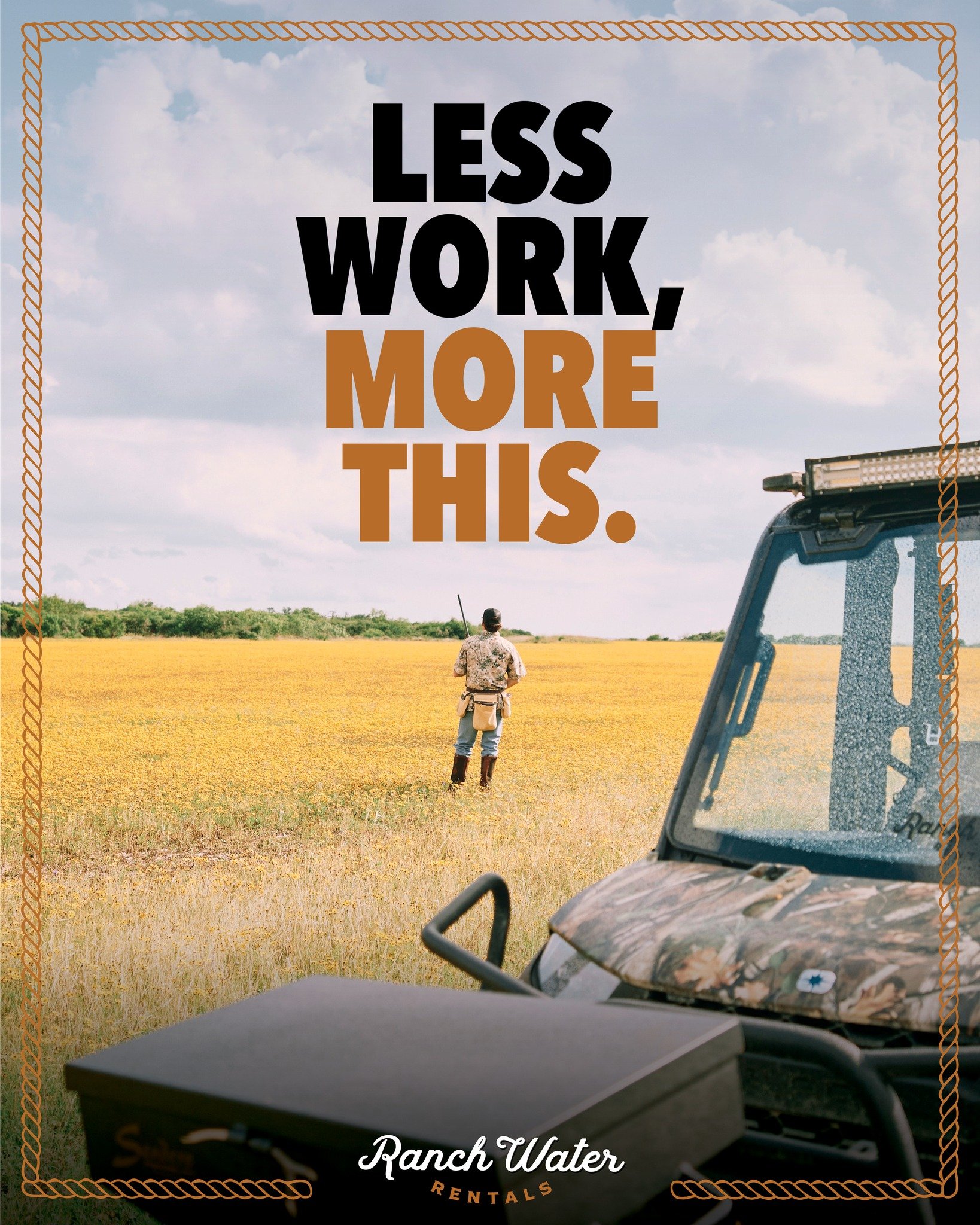 Next season, focus less on the work and more on the fun. Ranch Water gives you easy access to top-tier rides without the cost or headache. Fully outfitted and ready for your next hunt, ride, or adventure.

#RanchWaterOutdoors #RanchWaterRentals