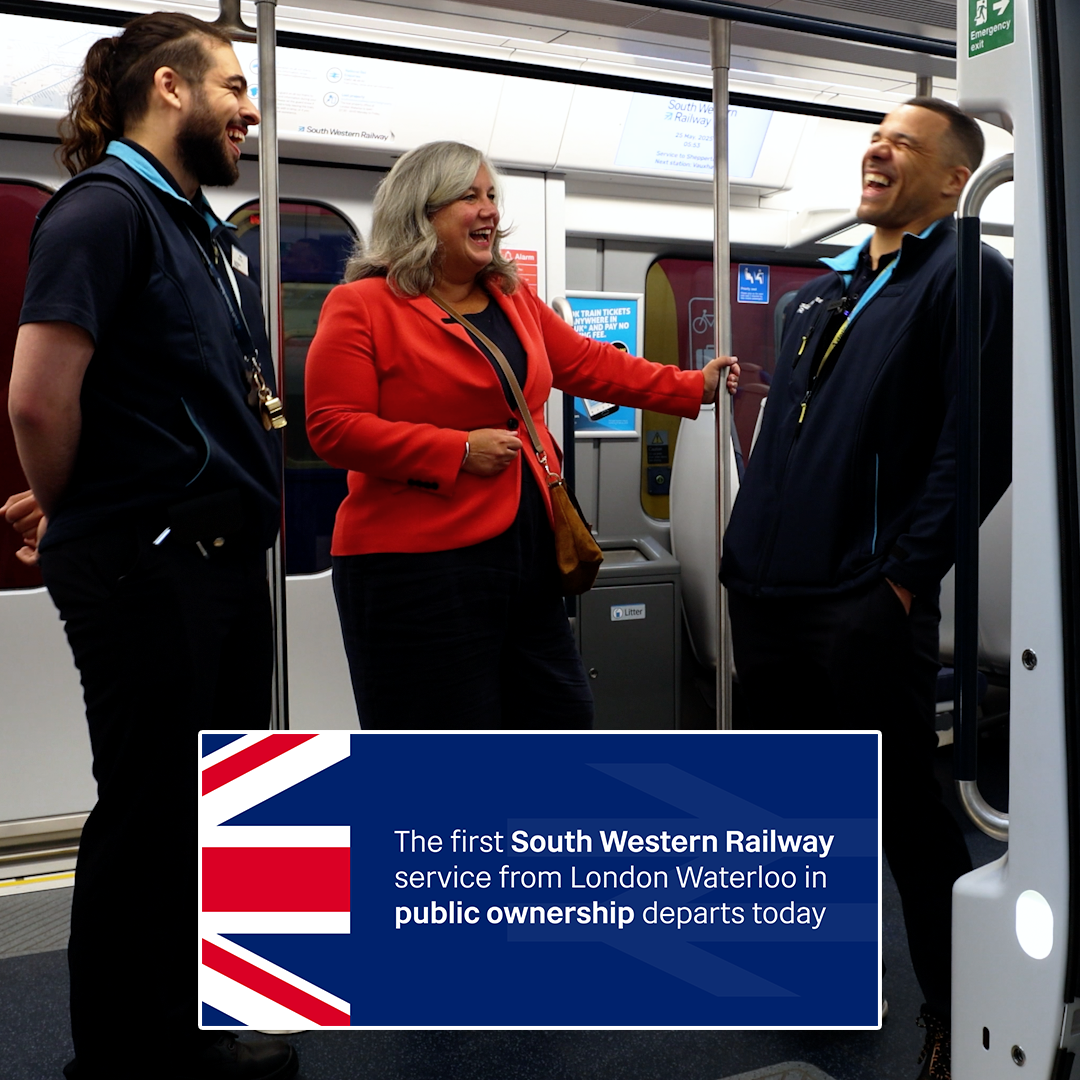 Department for Transport | South Western Railway Becomes Publicly Owned