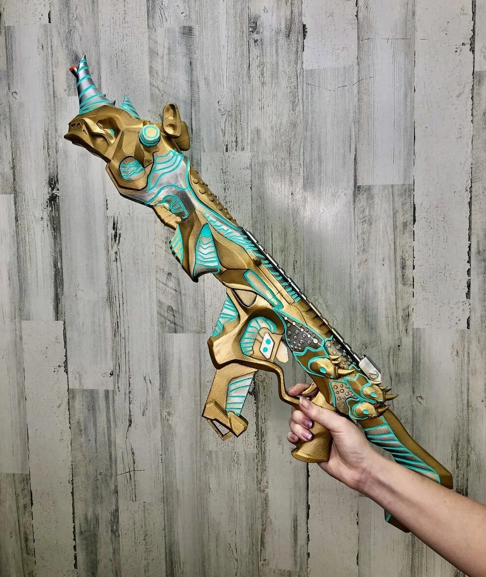 Golden Iron Rampage R 301 Carbine Apex Legends Battle Royale 3d Printed Prop Toy Senpai3d Com