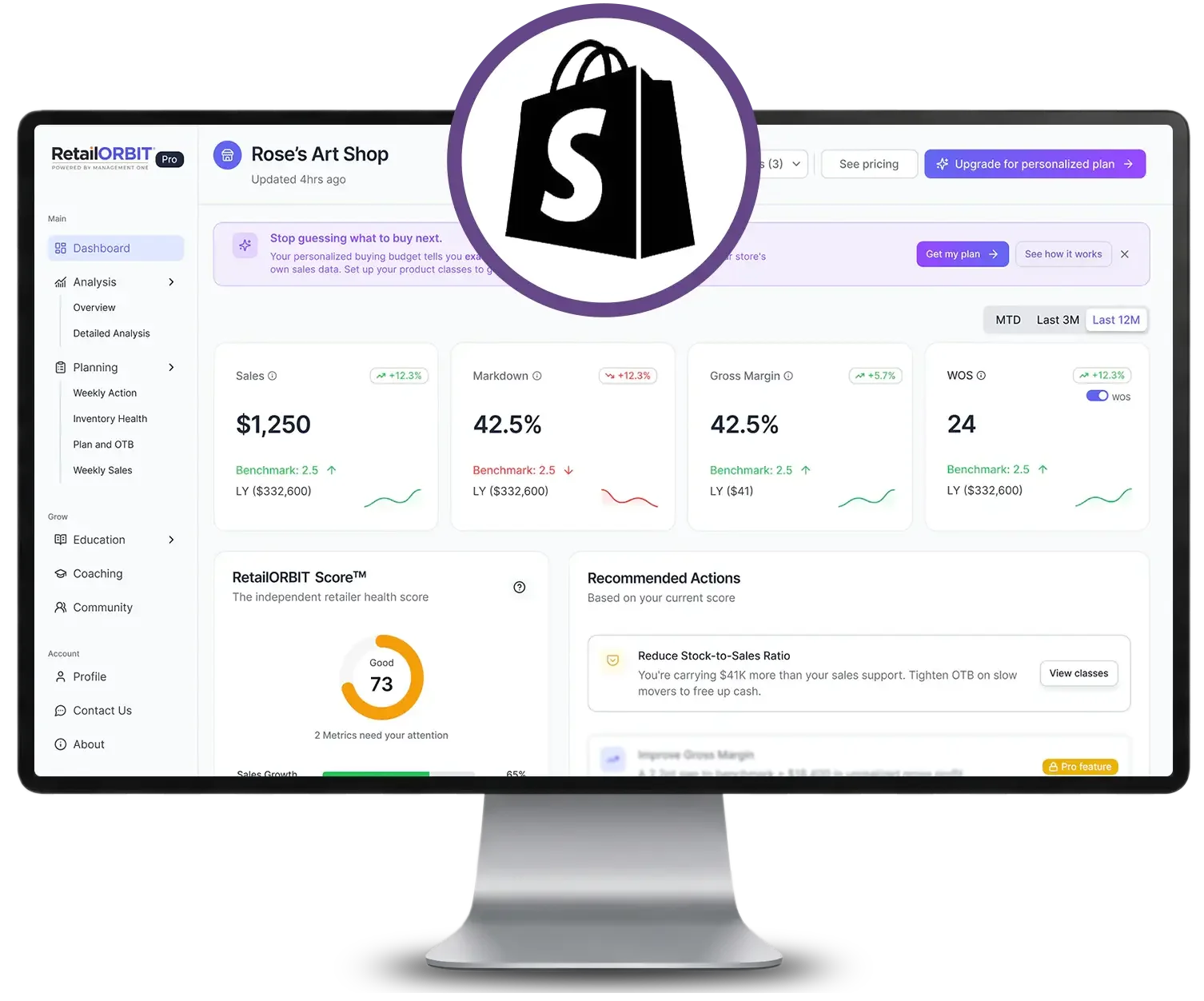Retail ORBIT app for Shopify