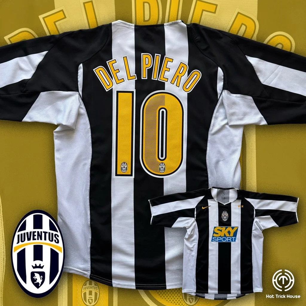 Pinturicchio 🎨🖌️

Del Piero #10 name set added to this 2004/2005 Juventus Home Jersey.