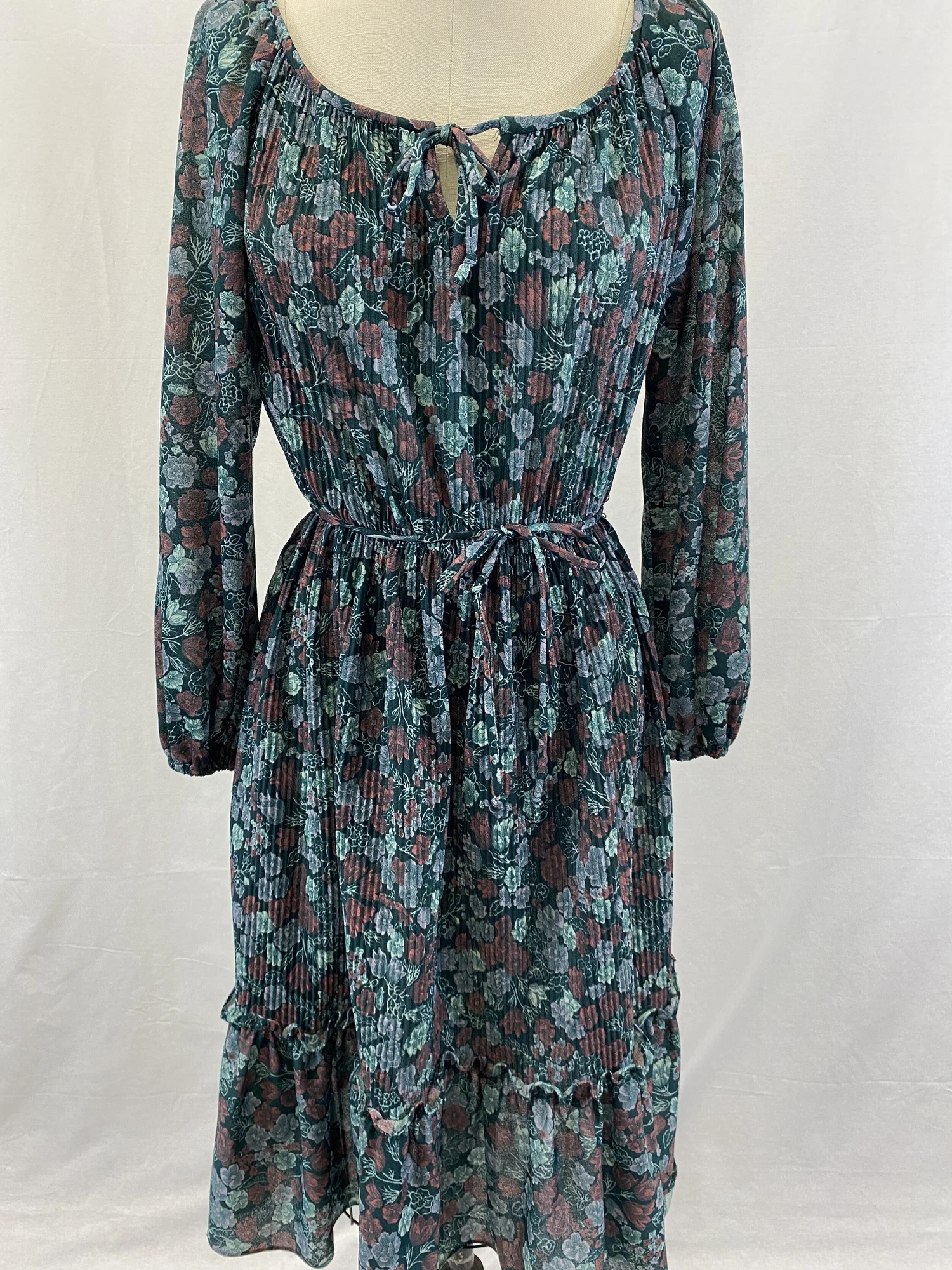 green sequence dress Renaissance Peasant Dress main image 0