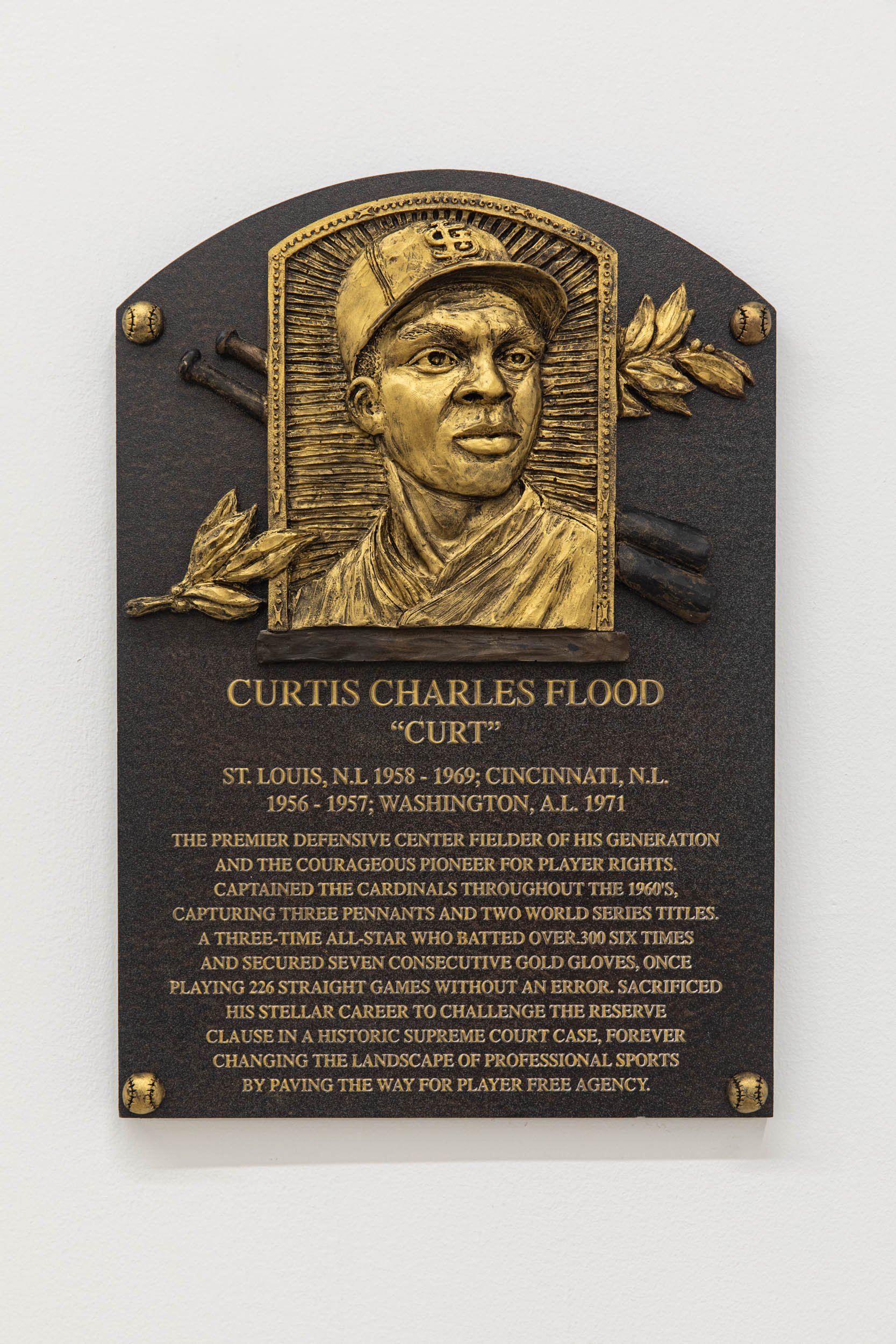 Elise Drake (& Roger Drake) 
 Campaign for Cooperstown , 2026 
Cast Resin on HDU 
15.5 x 10.75 x 2 in (39.4 x 27.3 x 5.1 cm) 
IN12016