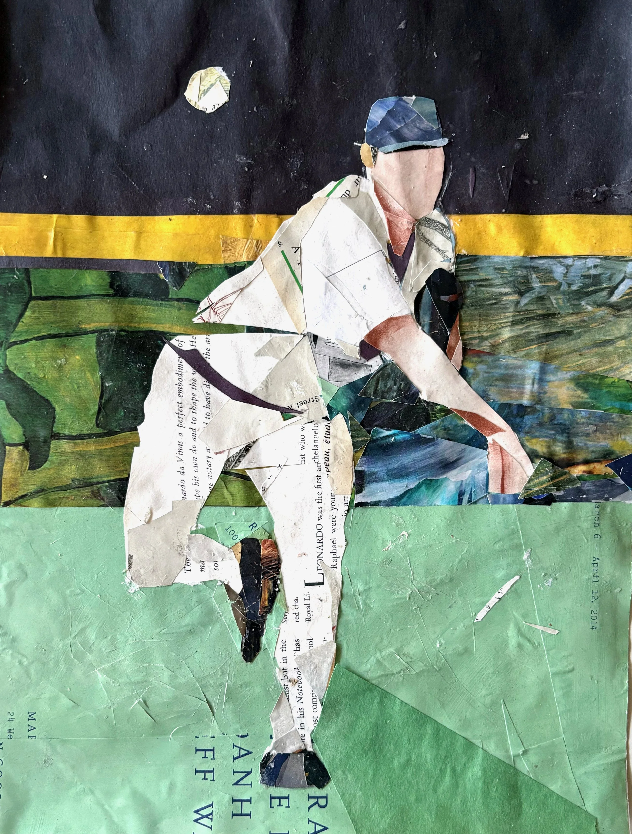 James Gallagher 
 Untitled (Baseball 1) , 2026 
collage 
14 x 11 in (35.6 x 27.9 cm) 
IN11782