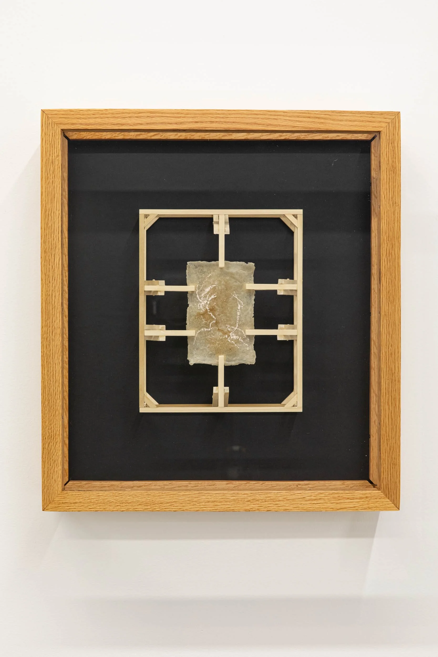 Mike Womack 
 Impermanence 2 , 2026 
Human cremains, human skin, wood 
18 x 16 x 6 in (45.7 x 40.6 x 15.2 cm) 
IN11749