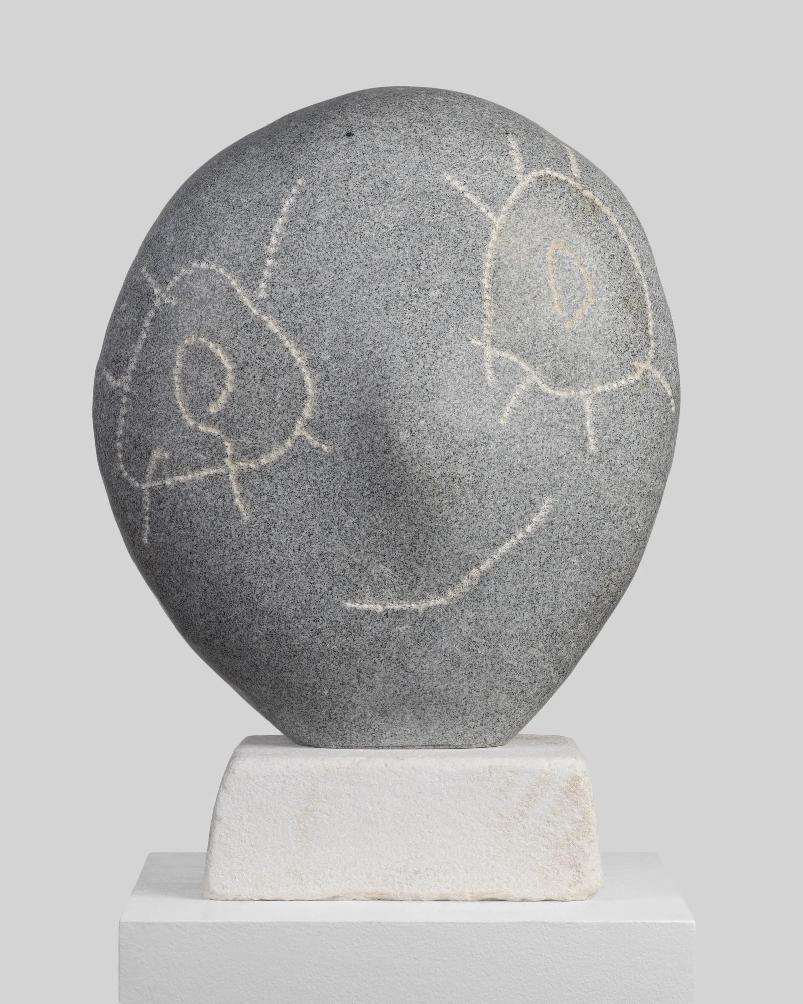 Dan Mandelbaum 
 Sparkle eyes , 2026 
Granite and marble 
22 x 16 x 7 in (55.9 x 40.6 x 17.8 cm) 
IN11533