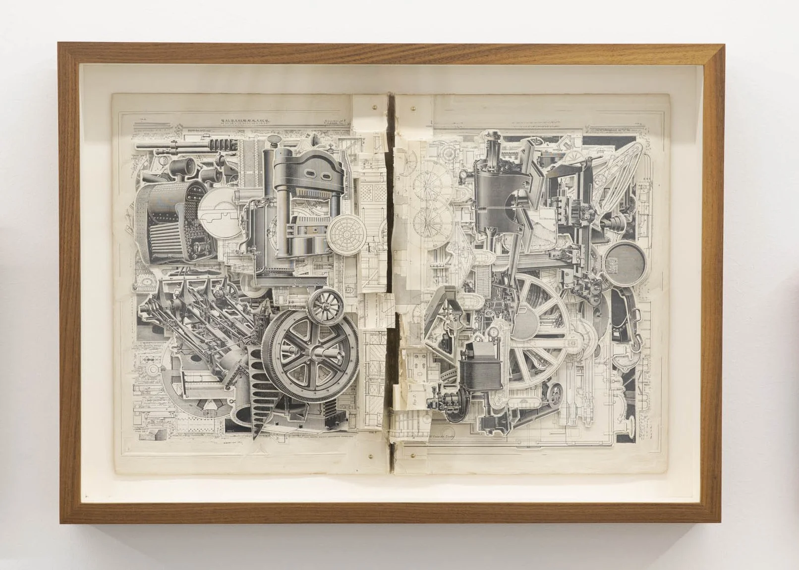 James Allen 
 Engineering , 2019 
Book excavation (framed) 
17 x 23.5 in (43.2 x 59.7 cm) 
IN10813