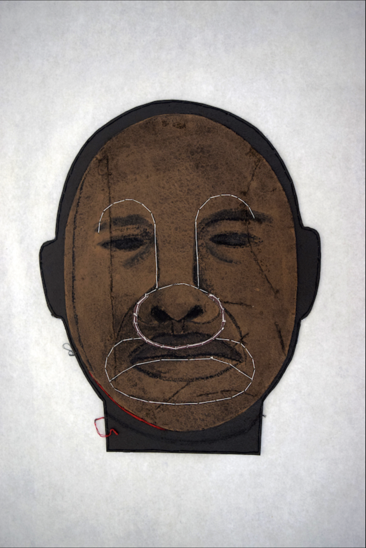 Alicia Henry 
 Untitled , 2017 
Mixed media, acrylic on felt, thread, and fabric 
23 x 27 in (58.4 x 68.6 cm) 
Collection of the Dallas Museum of Art, Dallas