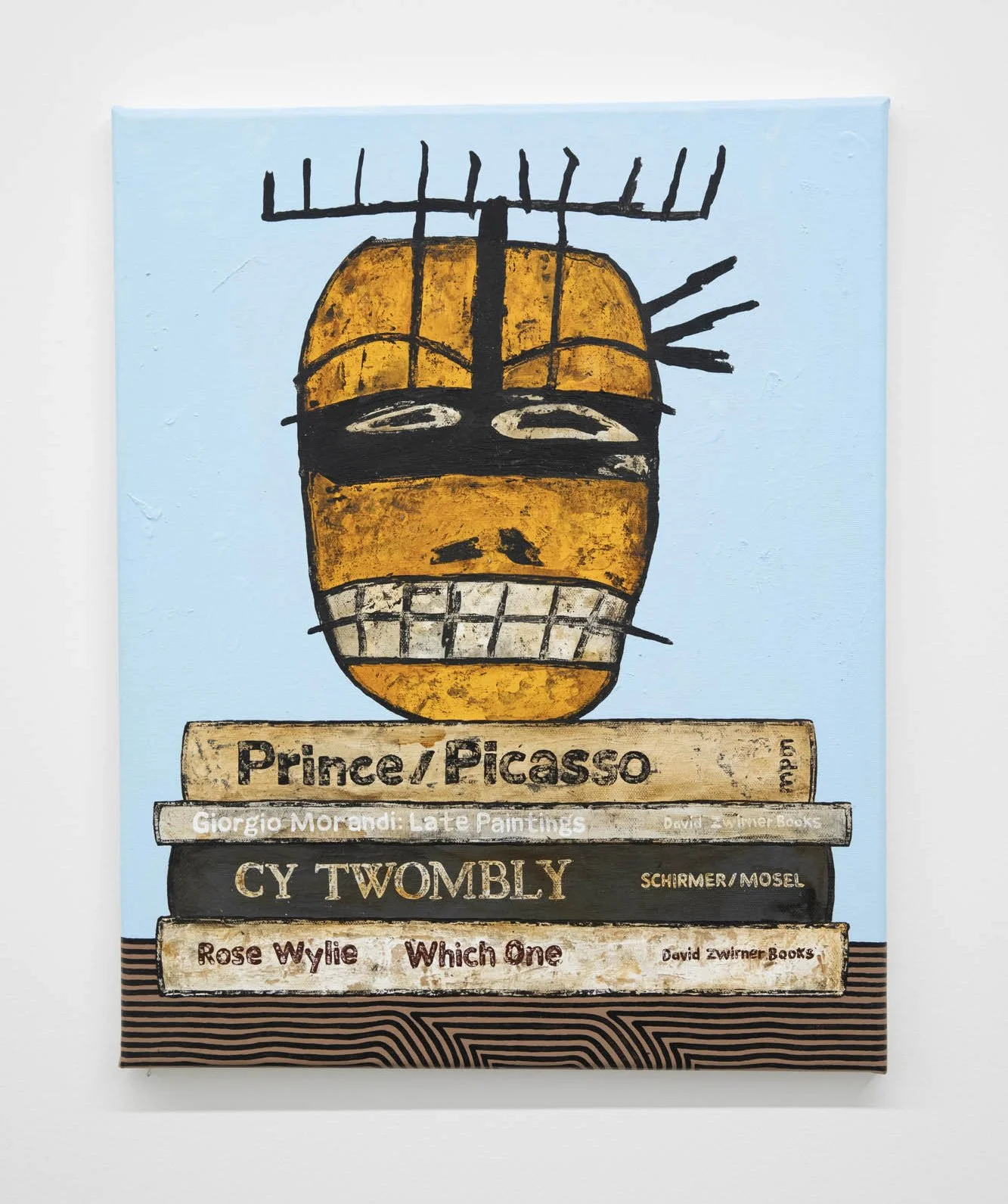 Jonathan Edelhuber 
 Still Life With Basquiat , 2025 
Acrylic on canvas 
20 x 16 in (50.8 x 40.6 cm) 
IN9682