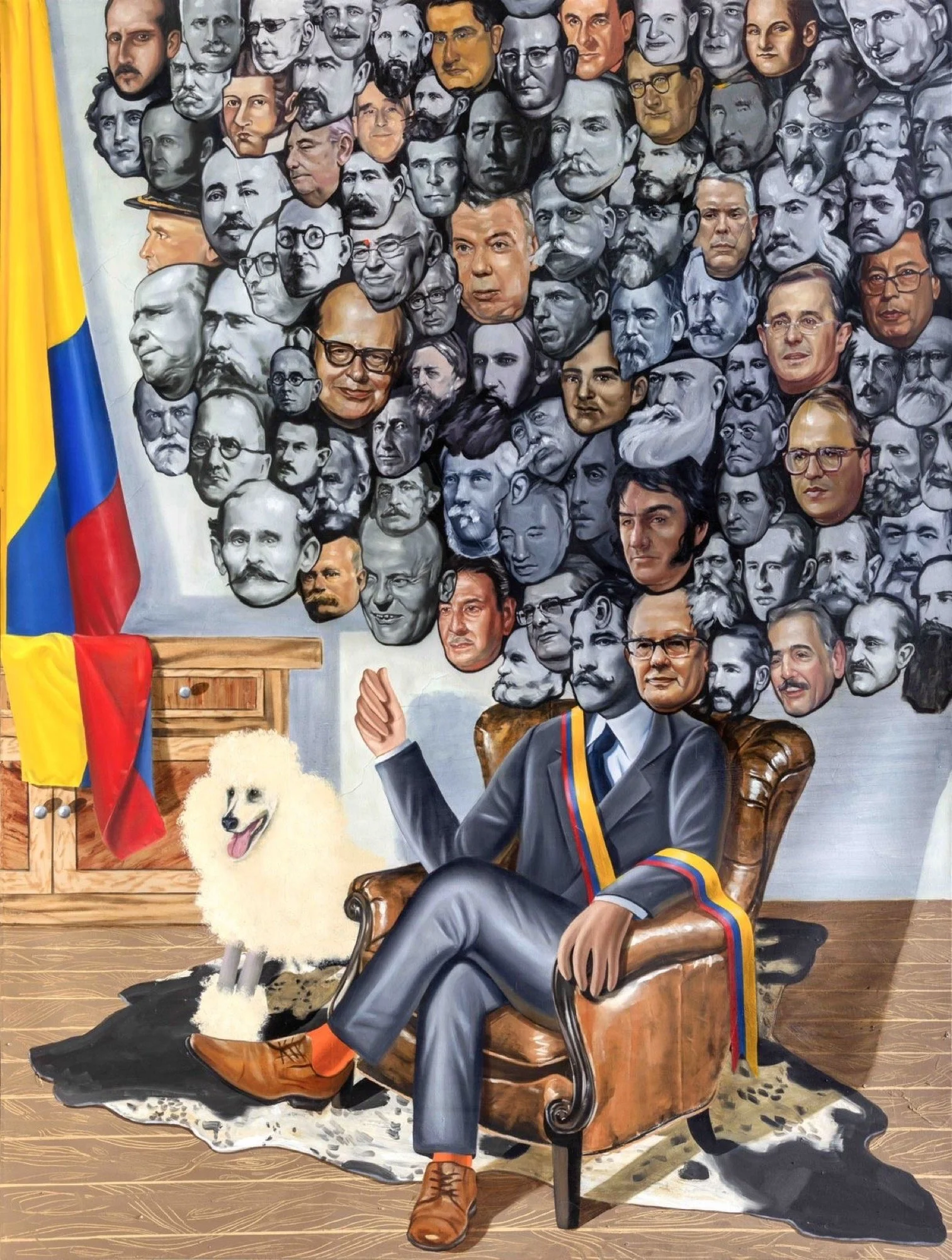 Esteban Ocampo-Giraldo 
 Retrato Presidencial  
Oil on canvas 
84 x 64 in (213.4 x 162.6 cm) 
IN11744