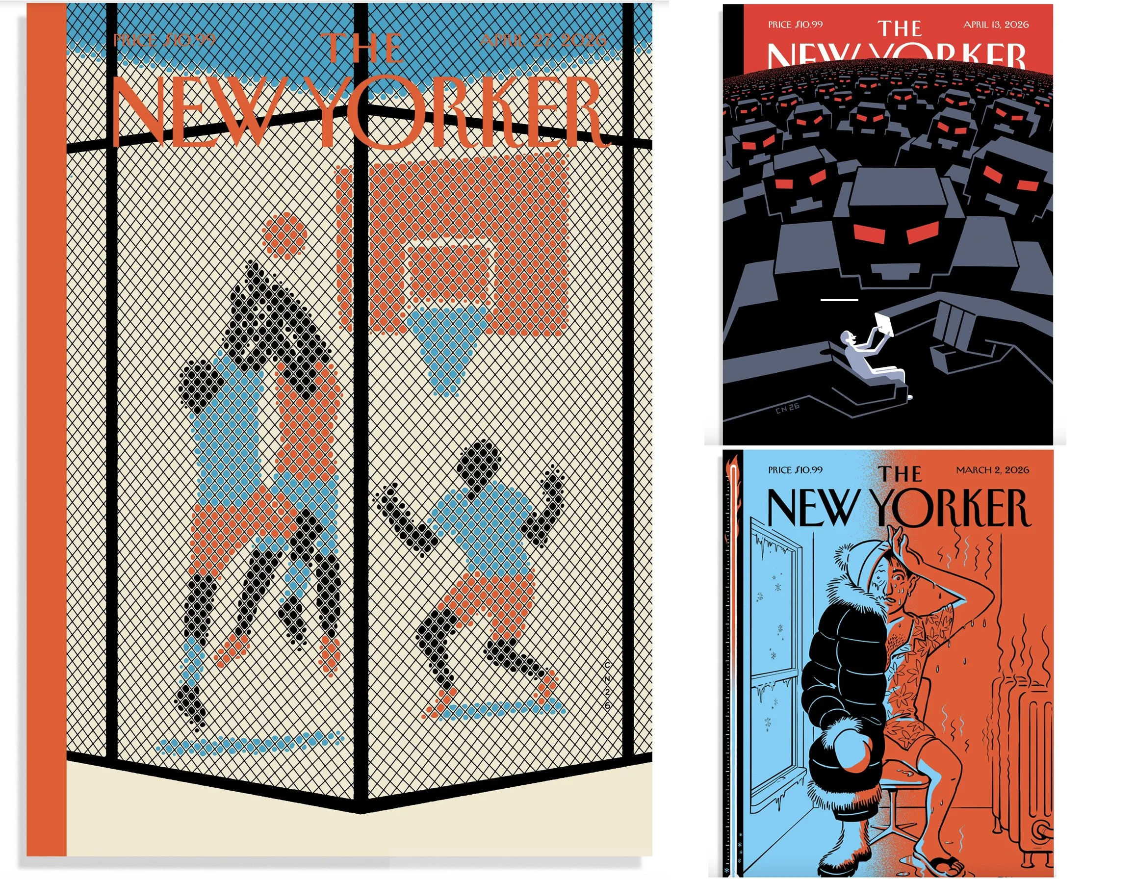 Selection of recent covers for  The New Yorker 