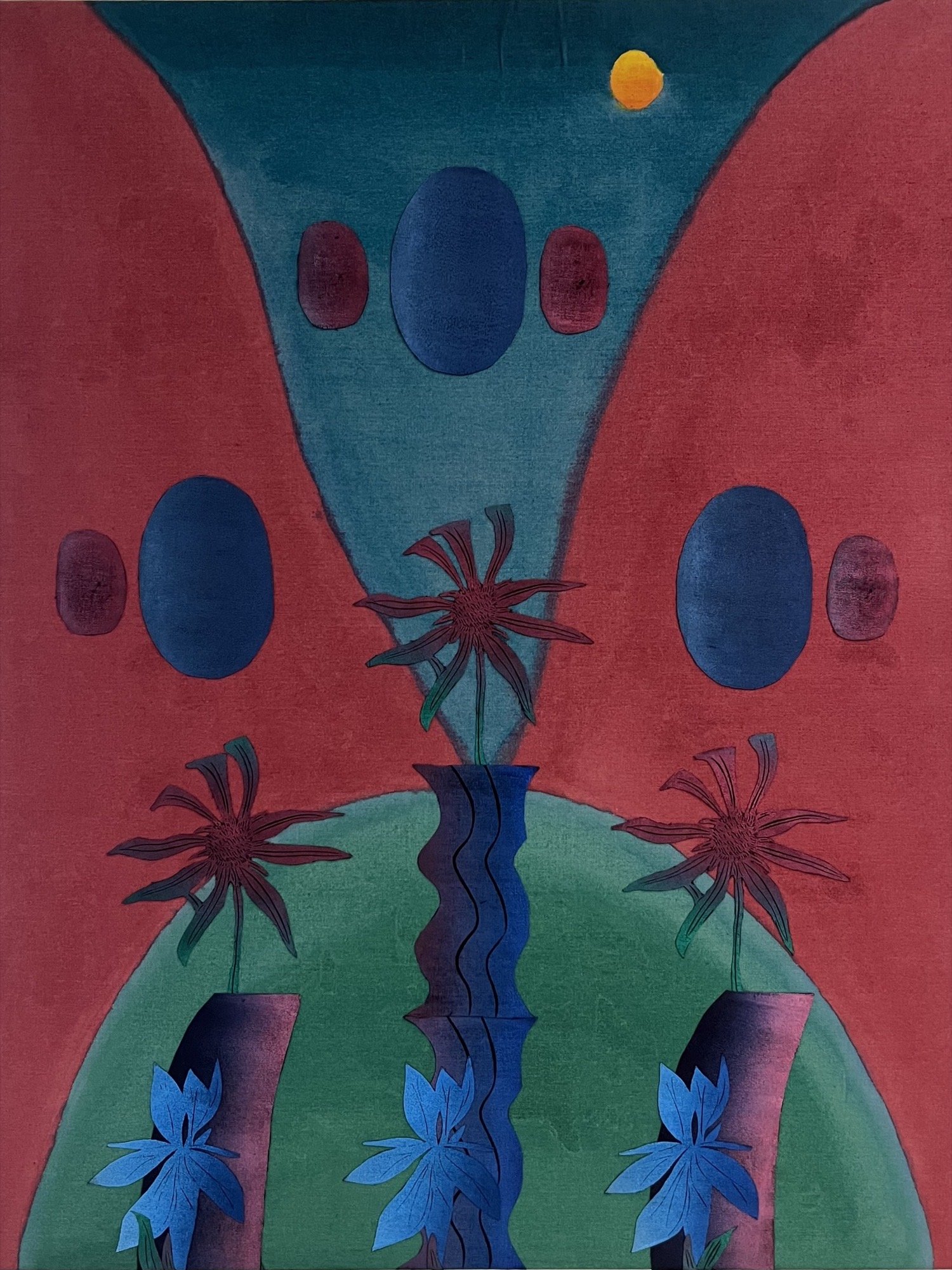 Yanira Vissepo 
 In My Orbit , 2026 
Acrylic, oil relief on linen 
44 x 34 in (111.8 x 86.4 cm) 
IN10827