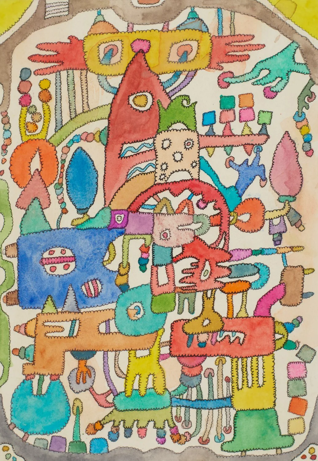 Lindsey Rome 
 Untitled , 2025 
Mixed Media on Paper 
10 x 7 in (25.4 x 17.8 cm) 
IN10512