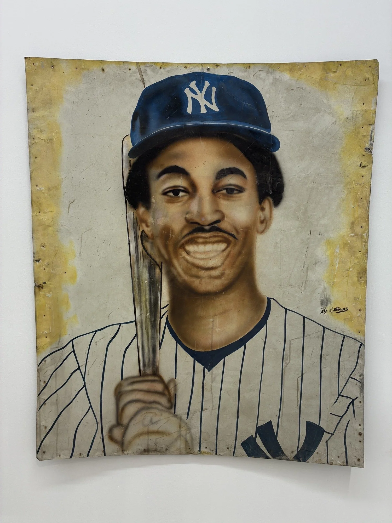 Anonymous 
 Willie Randolph , 1986 
acrylic on aluminum 
48 x 40.5 in (121.9 x 102.9 cm) 
IN11958