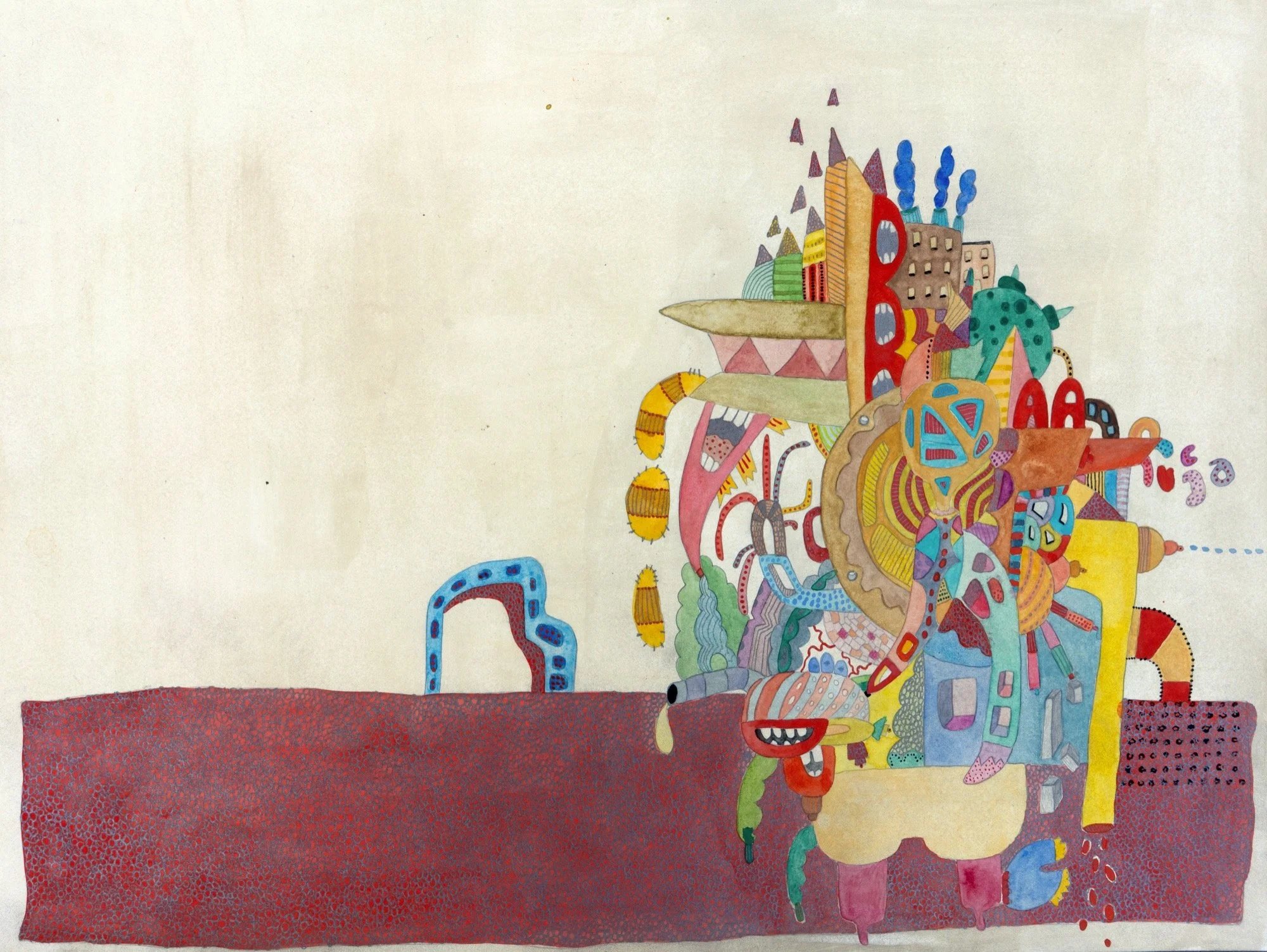 Lindsey Rome 
 Milagros , 2026 
Mixed Media on Paper 
12 x 16 in (30.5 x 40.6 cm) 
IN11262