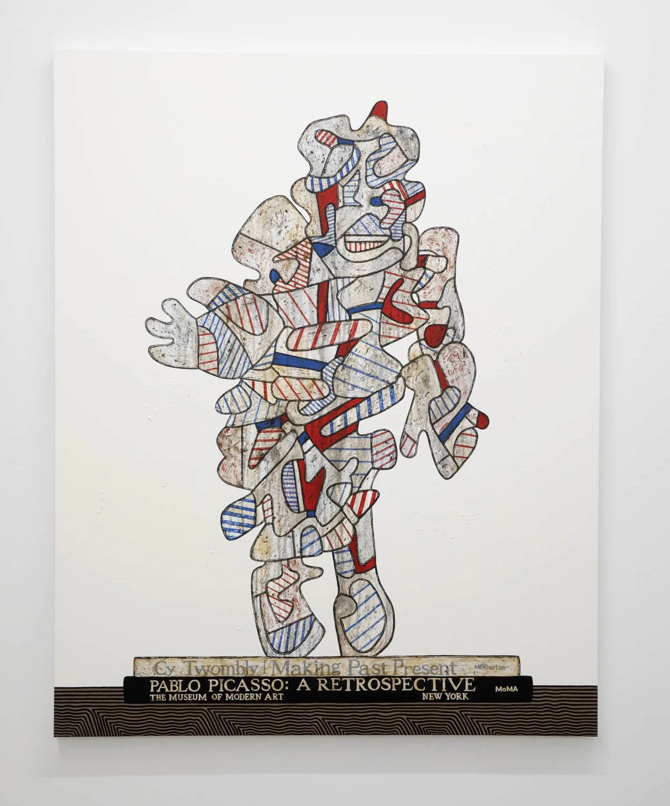 Jonathan Edelhuber 
 Still Life With Dubuffet (On White) , 2025 
Acrylic on canvas 
60 x 48 in (152.4 x 121.9 cm)