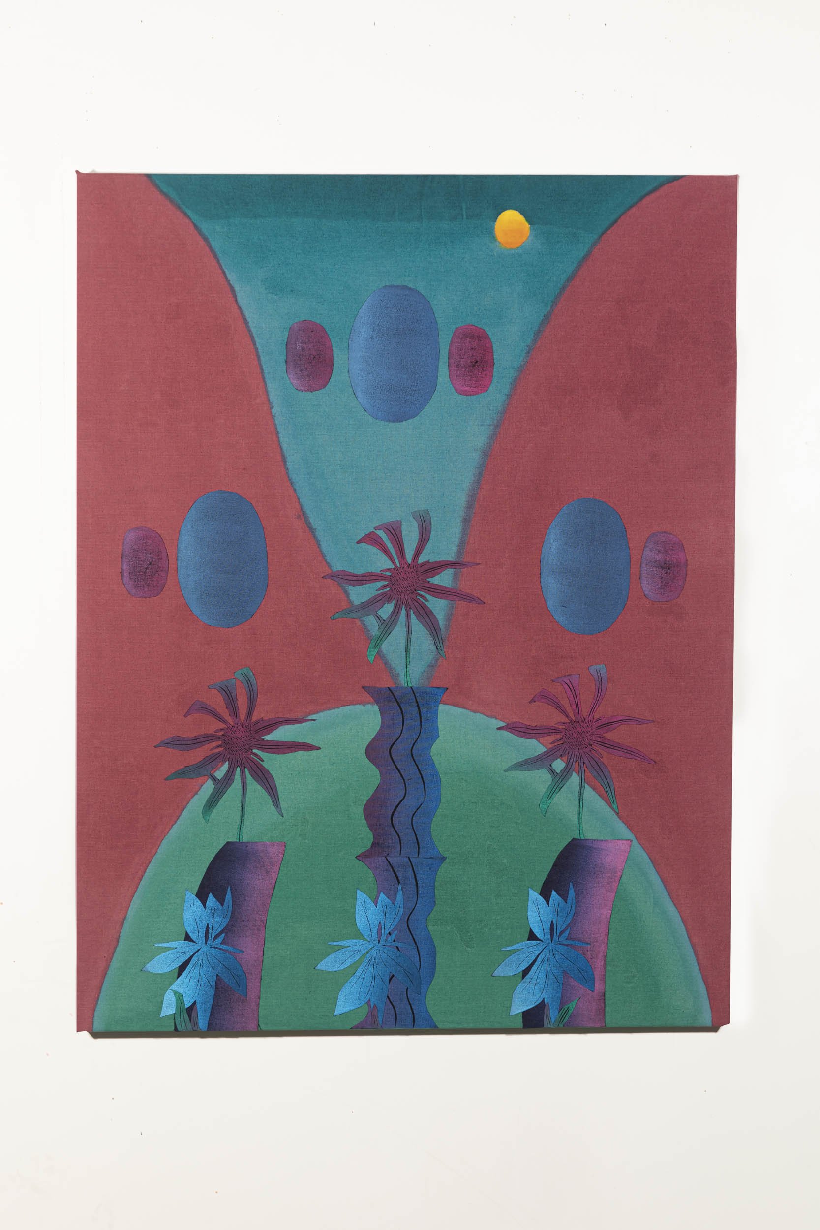 Yanira Vissepo 
 In My Orbit , 2026 
Acrylic, oil relief on linen 
44 x 34 in (111.8 x 86.4 cm)