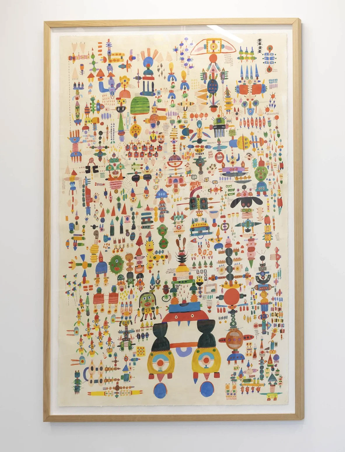 Lindsey Rome 
 Mil Milagros , 2025 
Mixed media on paper 
67 x 44.5 in (170.2 x 113 cm)
72 x 50 in (182.9 x 127 cm) 
IN10907