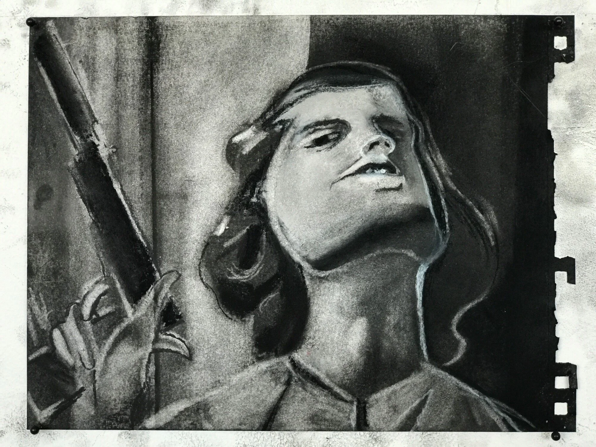 Greg Klassen 
 Olga , 2019 
charcoal on paper 
8 x 10 in  (20.3 x 25.4 cm) 
IN8508