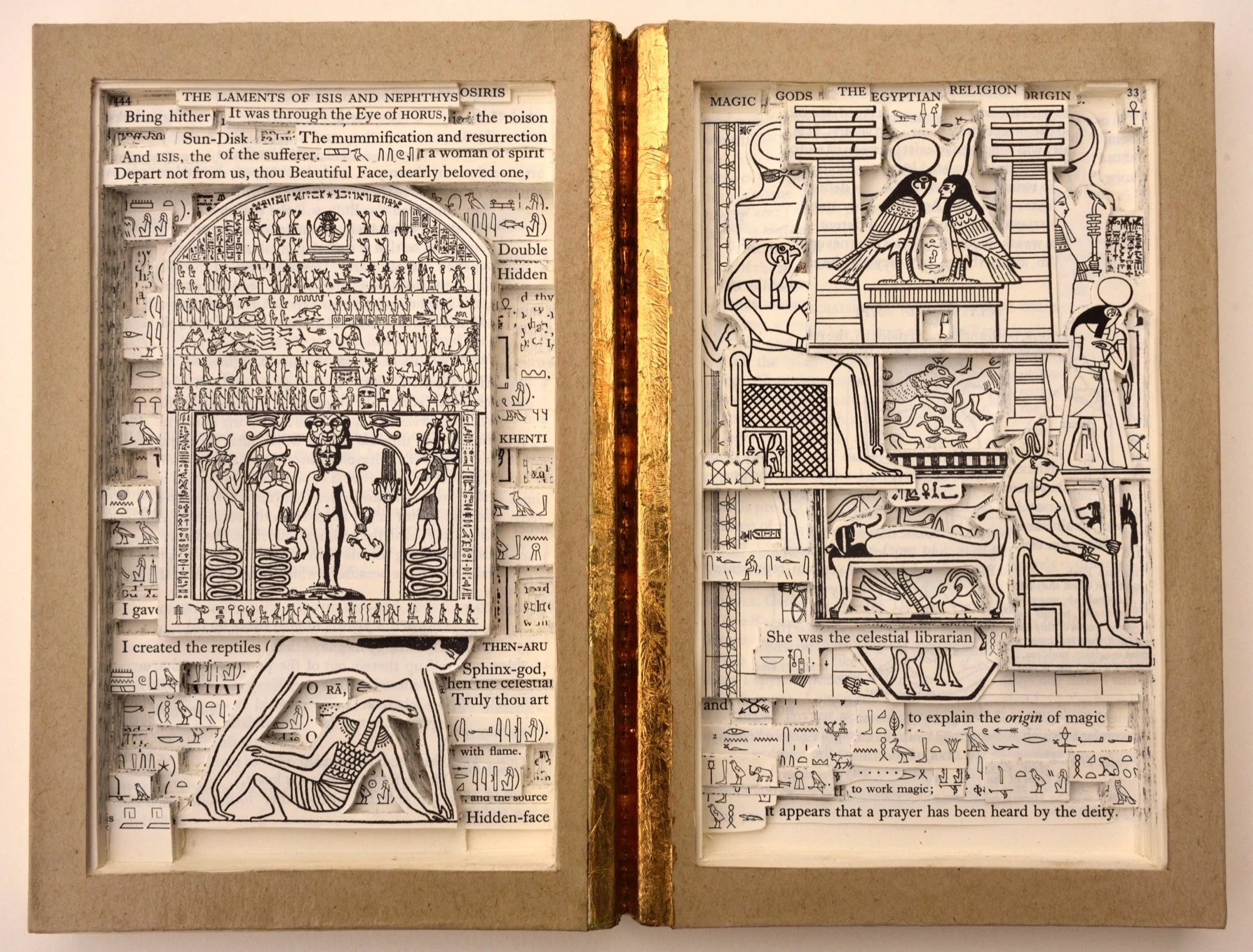 James Allen 
 Celestial Librarian , 2025 
book excavation 
8.5 x 11 in (21.6 x 27.9 cm) 
IN10814